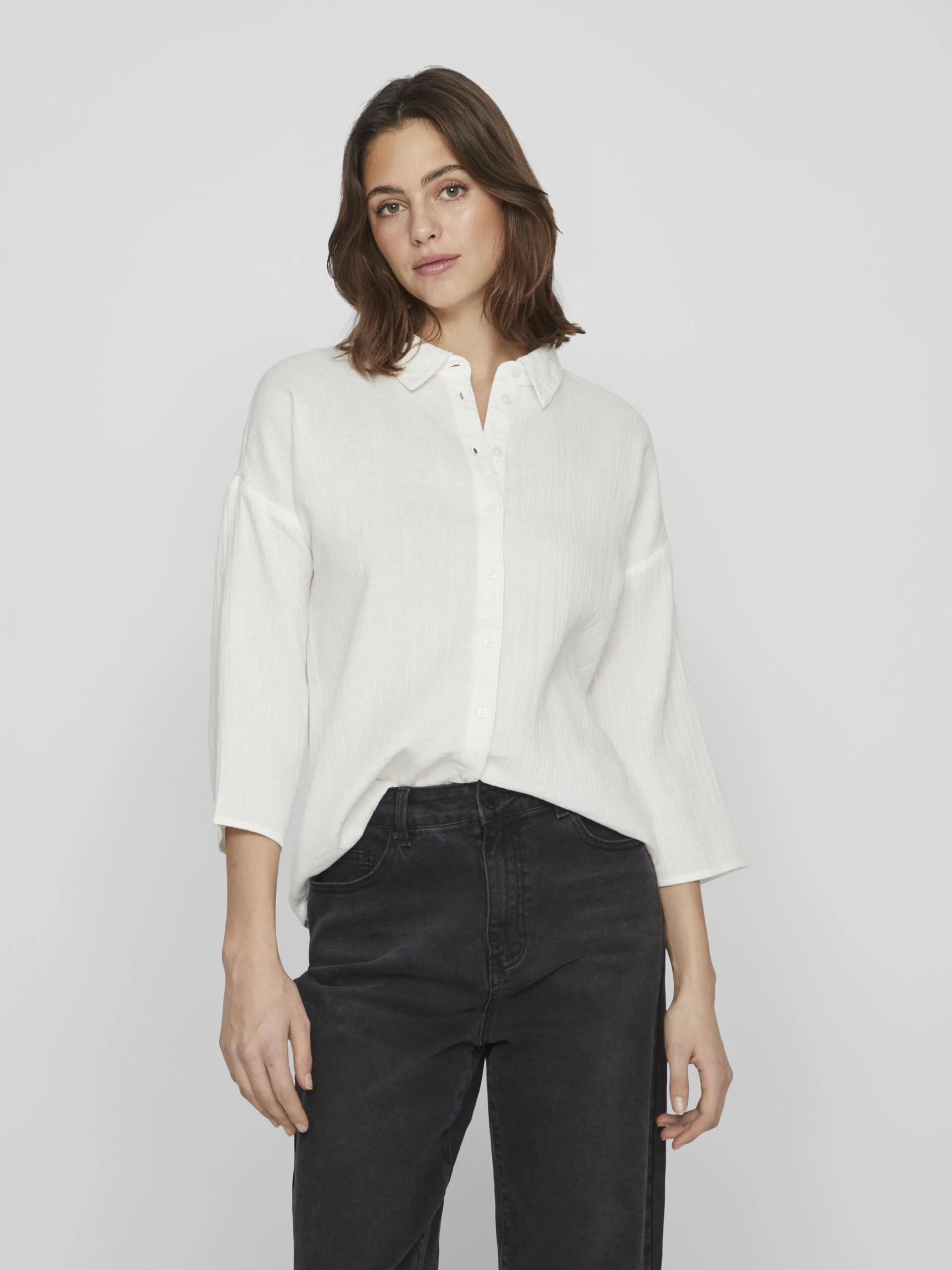 VILA - VILANIA BUTTON 3/4 SHIRT - NOOS VILA - VILANIA BUTTON 3/4 SHIRT - NOOS
