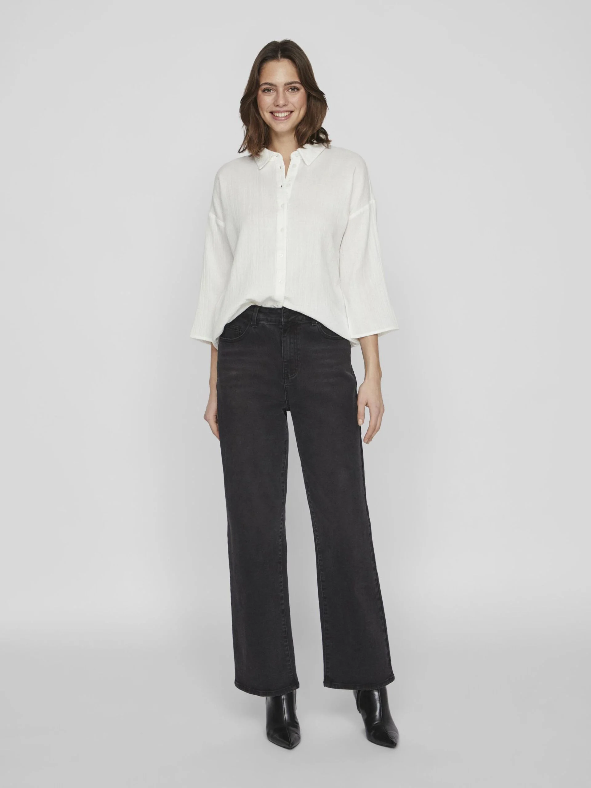 VILA - VILANIA BUTTON 3/4 SHIRT - NOOS VILA - VILANIA BUTTON 3/4 SHIRT - NOOS