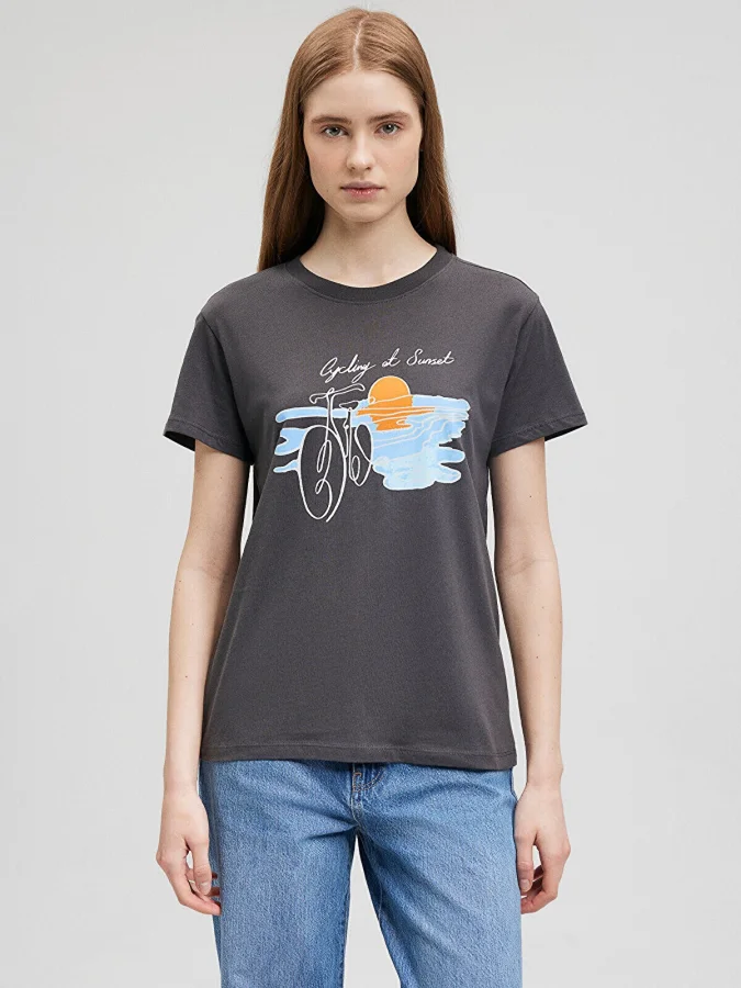 Mavi - BICYCLE PRINTED T-SHIRT
