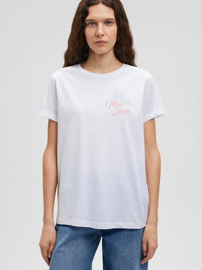 Mavi - BEACH PRINTED T-SHIRT