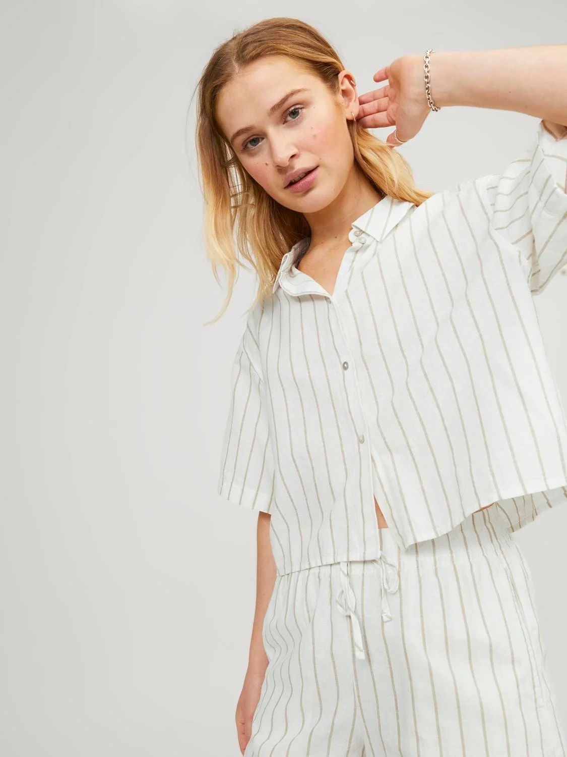 JJXX - JXLULU  SS CROPPED LINEN BLEND... JJXX - JXLULU  SS CROPPED LINEN BLEND...