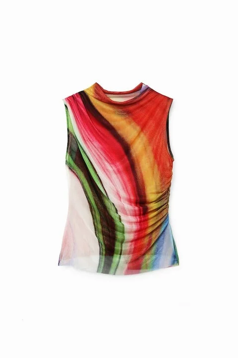 DESIGUAL - Tulle wave T-shirt DESIGUAL - Tulle wave T-shirt