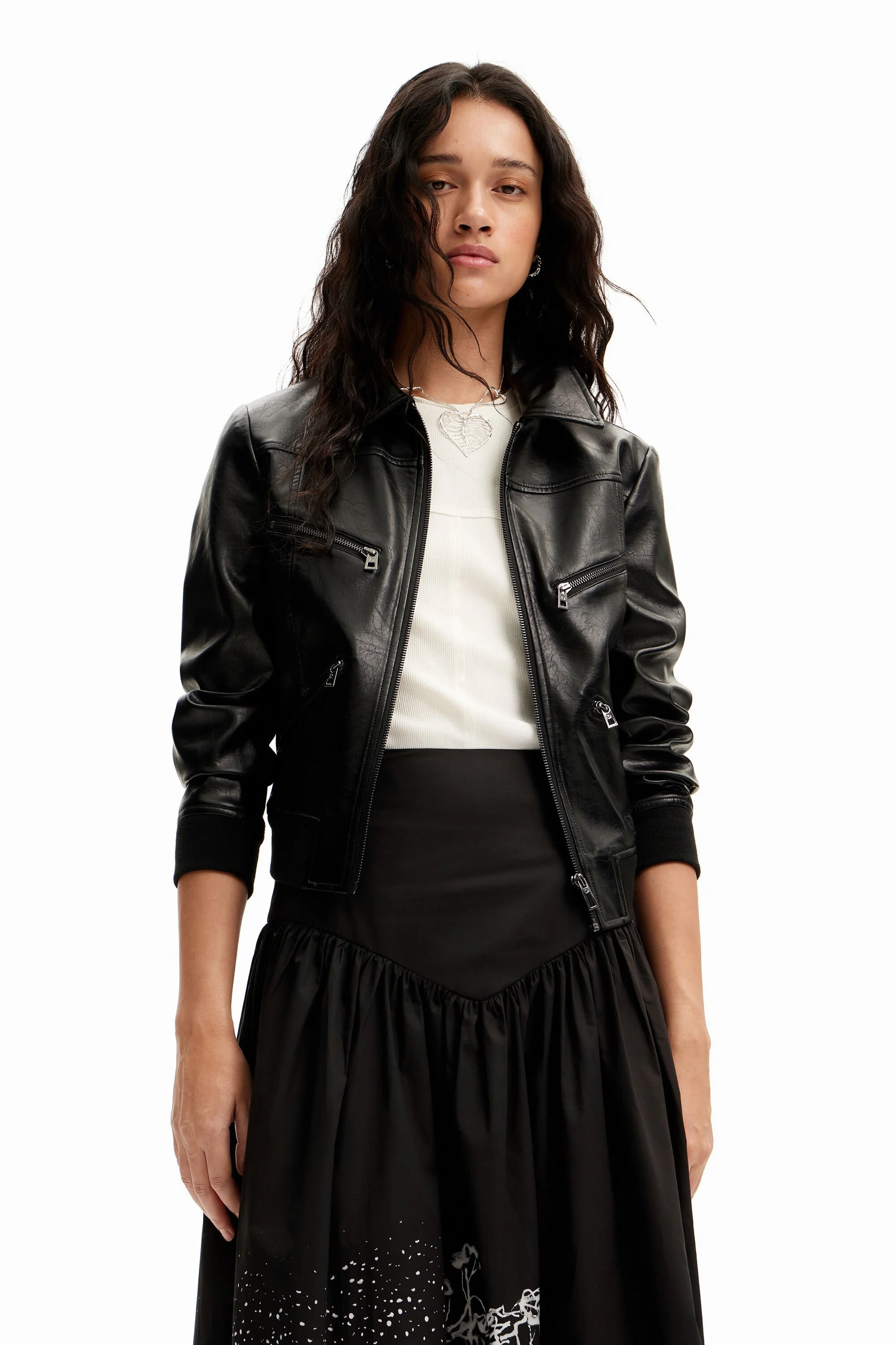 DESIGUAL - Poplin landscape midi skirt DESIGUAL - Poplin landscape midi skirt