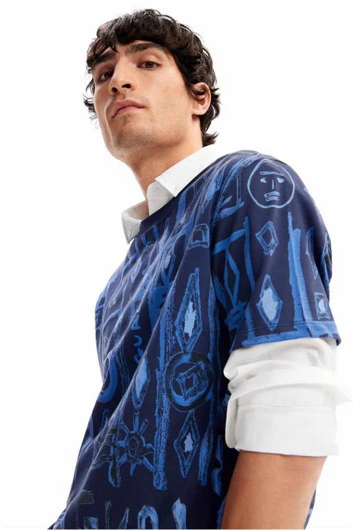 DESIGUAL - Arty motif T-shirt DESIGUAL - Arty motif T-shirt