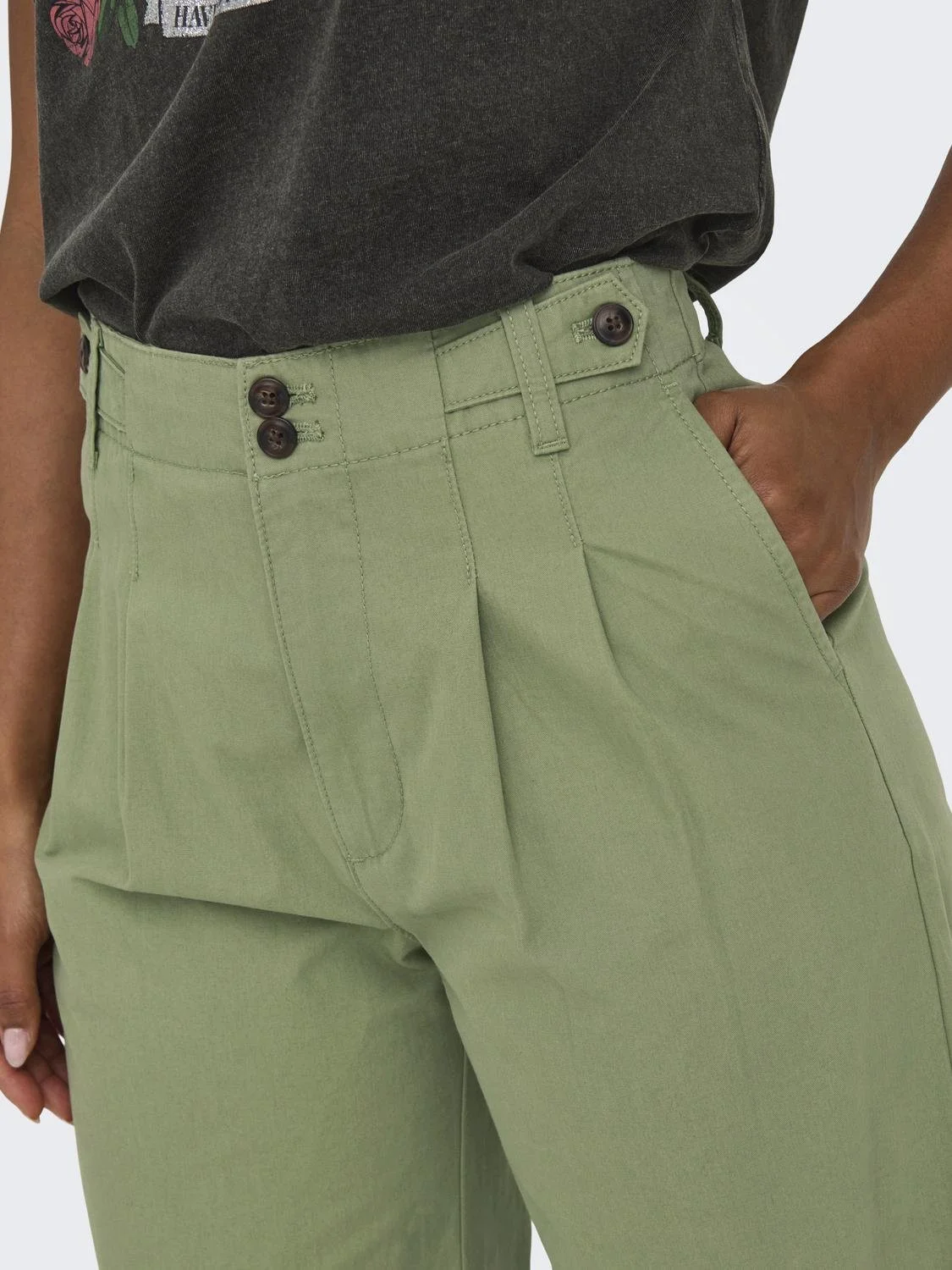 ONLY - ONLETTIE HW PLEAT WIDE PANT CC... ONLY - ONLETTIE HW PLEAT WIDE PANT CC...