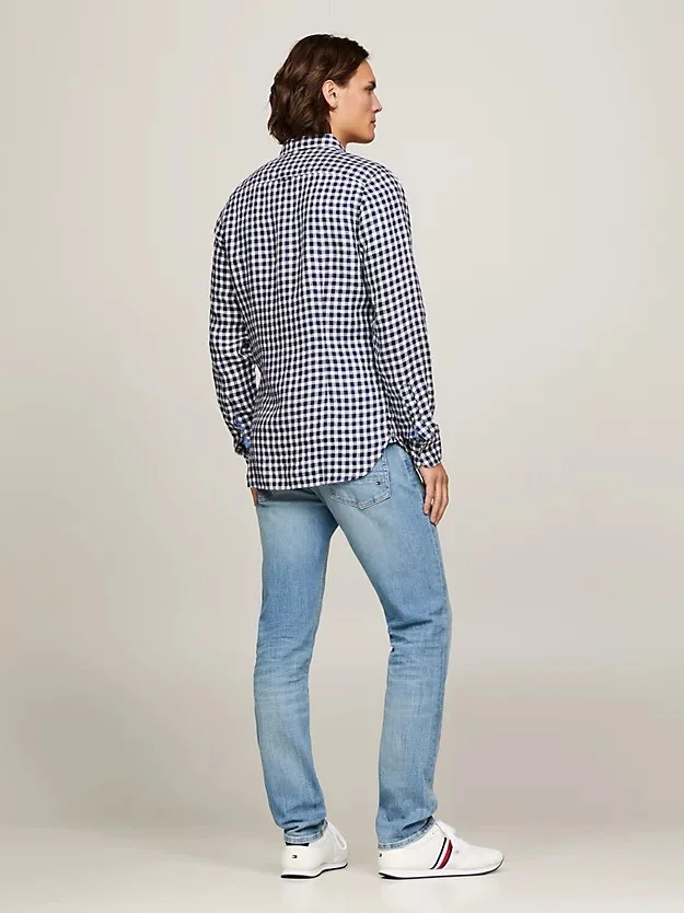 Tommy Hilfiger - LINEN GINGHAM SF SHIRT Tommy Hilfiger - LINEN GINGHAM SF SHIRT