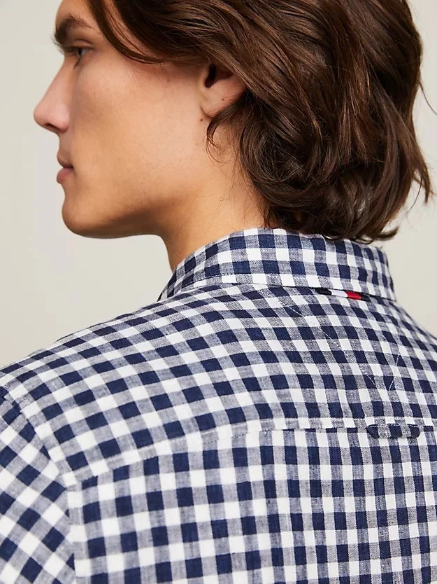 Tommy Hilfiger - LINEN GINGHAM SF SHIRT Tommy Hilfiger - LINEN GINGHAM SF SHIRT
