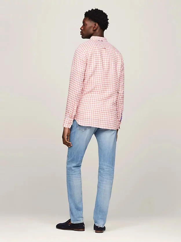 Tommy Hilfiger - LINEN GINGHAM SF SHIRT Tommy Hilfiger - LINEN GINGHAM SF SHIRT