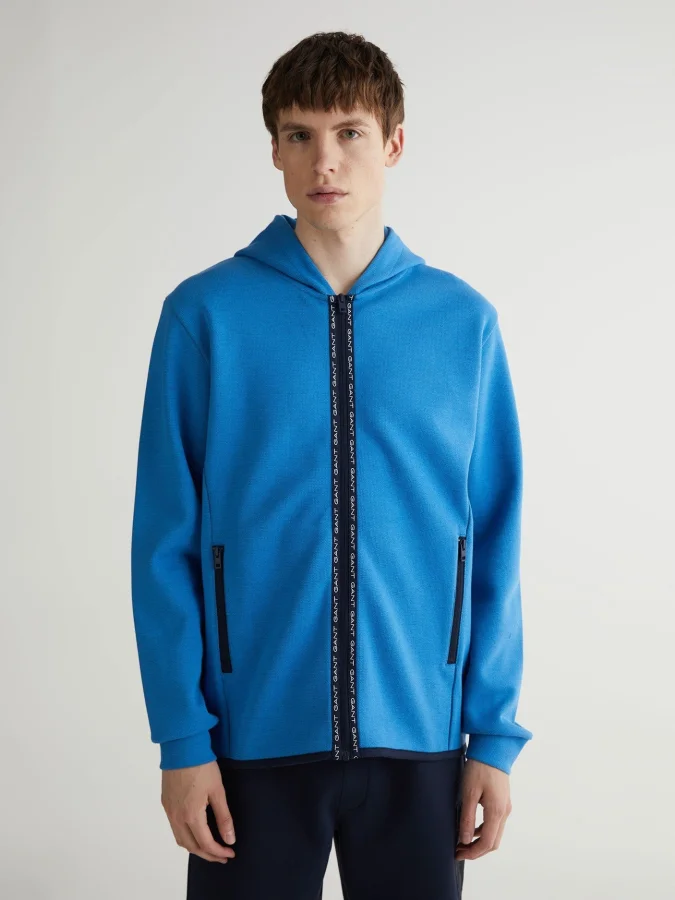 Gant - RUBBER LOGO FULL ZIP...