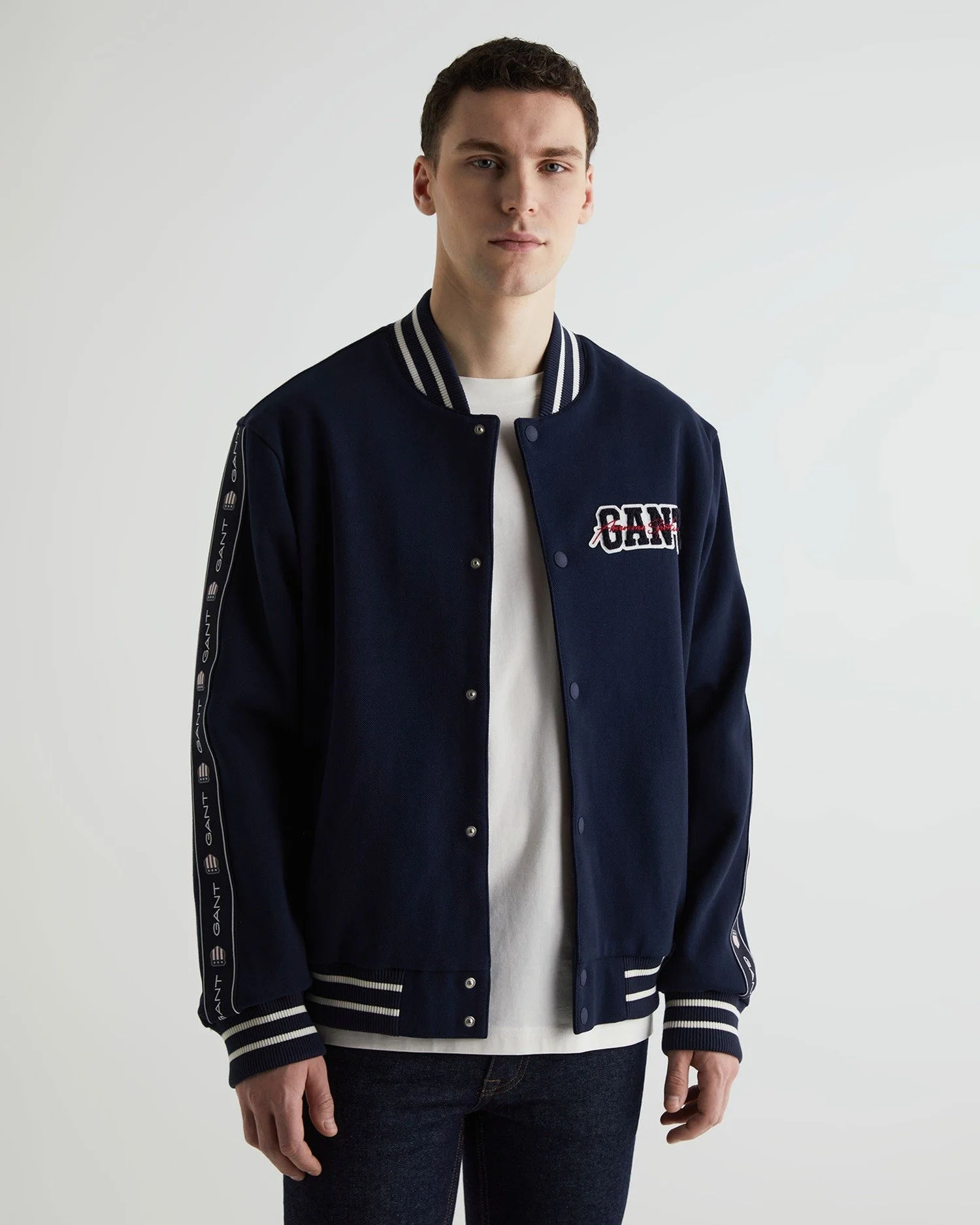 Gant - BRANDING LOGO TAPE BOMBER JACKET Gant - BRANDING LOGO TAPE BOMBER JACKET