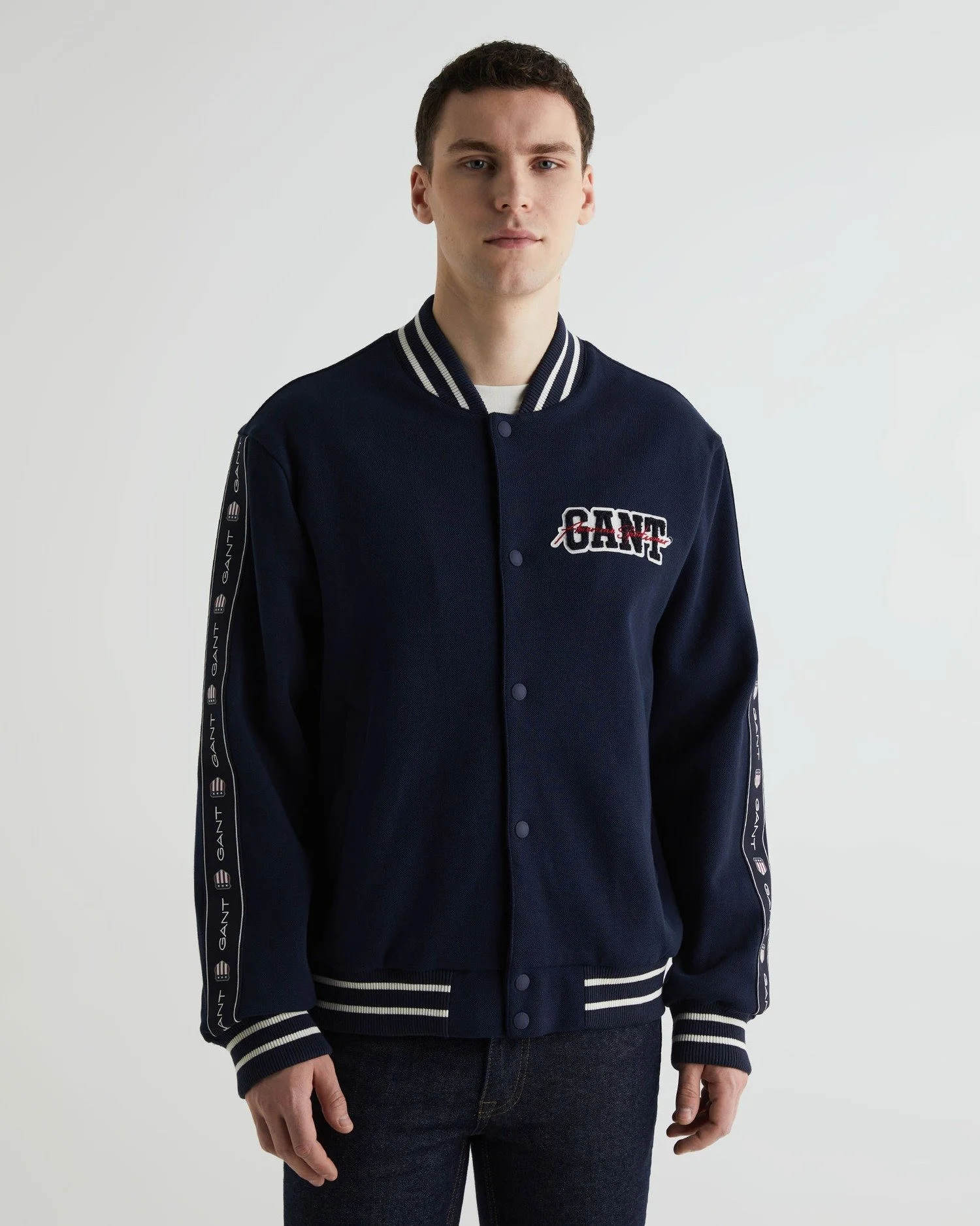 Gant - BRANDING LOGO TAPE BOMBER JACKET Gant - BRANDING LOGO TAPE BOMBER JACKET