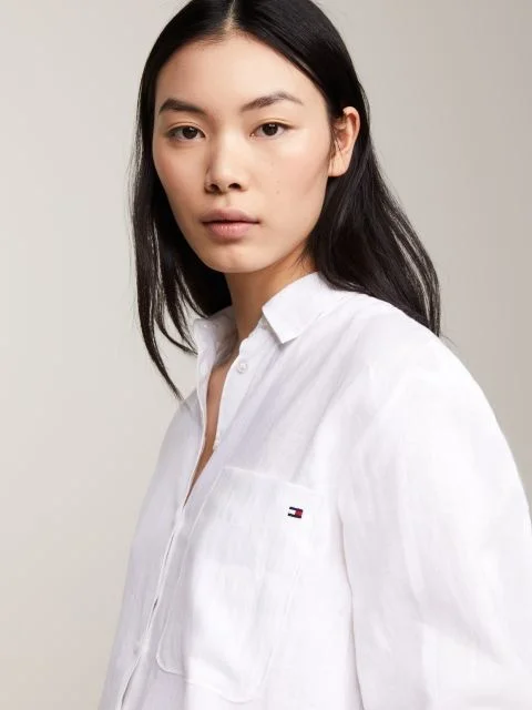 Tommy Hilfiger - LINEN EASY FIT LS SHIRT Tommy Hilfiger - LINEN EASY FIT LS SHIRT