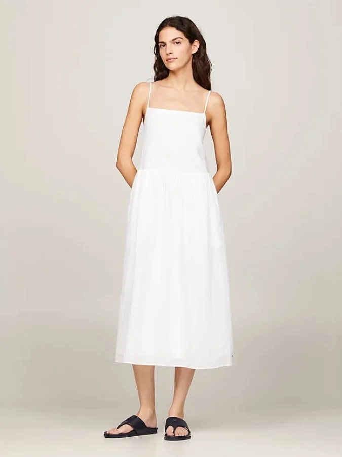 Tommy Hilfiger - LINEN MIDI...