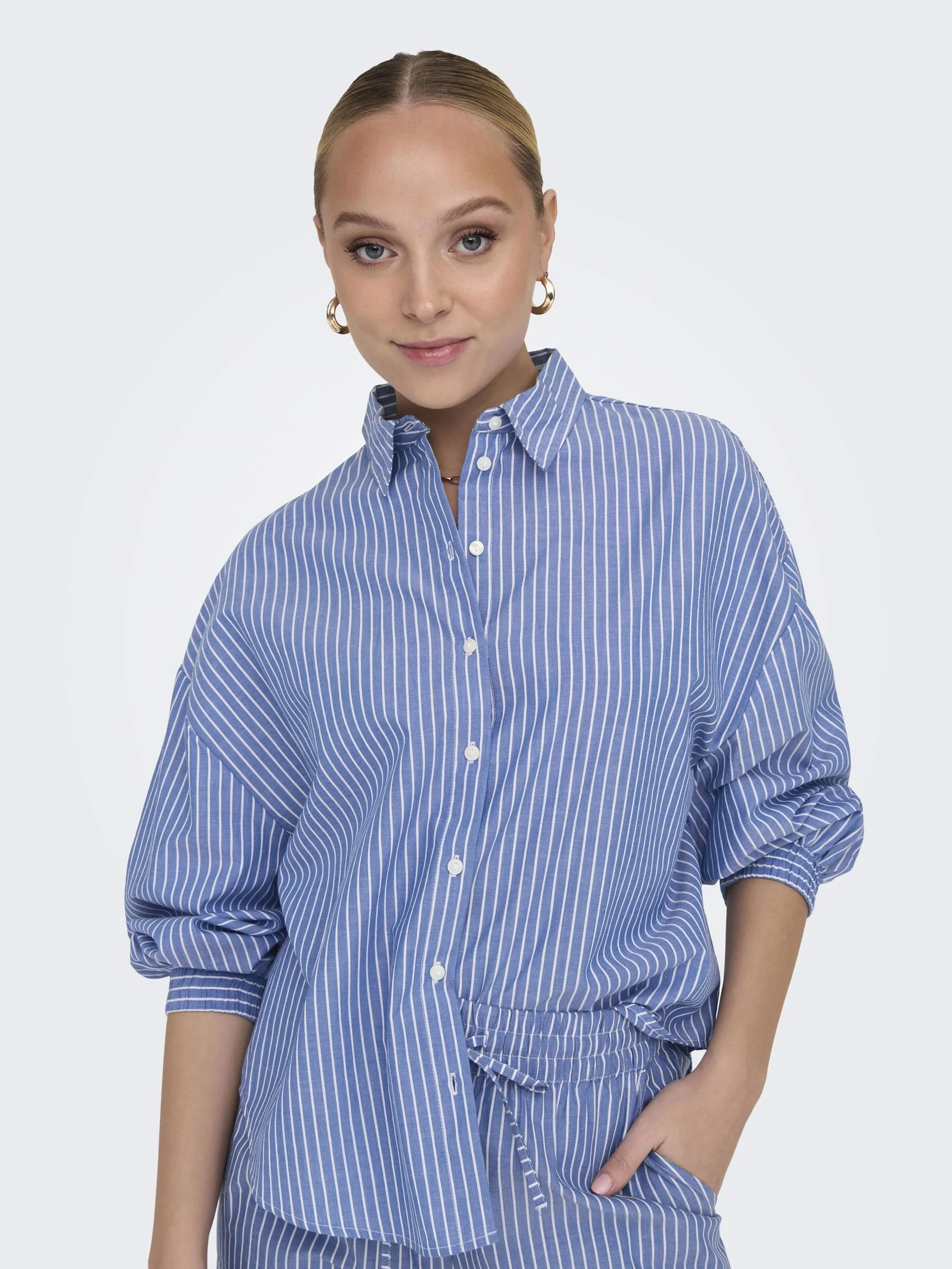 ONLY - ONLARJA L/S STRIPE SHIRT WVN NOOS ONLY - ONLARJA L/S STRIPE SHIRT WVN NOOS