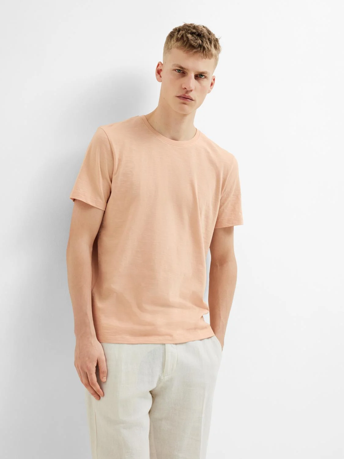 SELECTED MEN - SLHASPEN SLUB SS... SELECTED MEN - SLHASPEN SLUB SS...