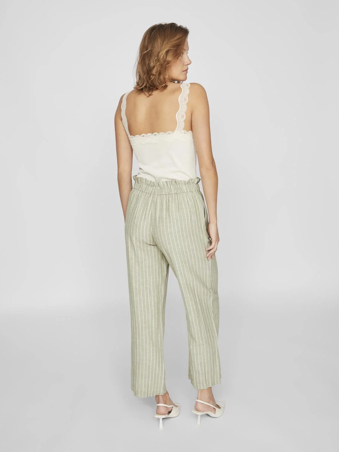 VILA - VIPRISILLA STRIPED H/W PANTS VILA - VIPRISILLA STRIPED H/W PANTS