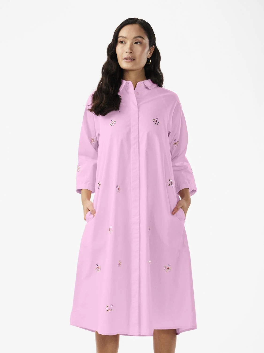 Y.A.S - YASCRYSTAL 3/4 MIDI DRESS S.... Y.A.S - YASCRYSTAL 3/4 MIDI DRESS S....