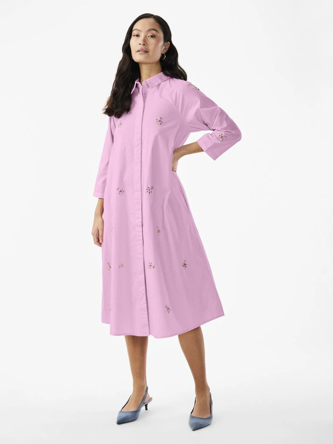 Y.A.S - YASCRYSTAL 3/4 MIDI DRESS S.... Y.A.S - YASCRYSTAL 3/4 MIDI DRESS S....