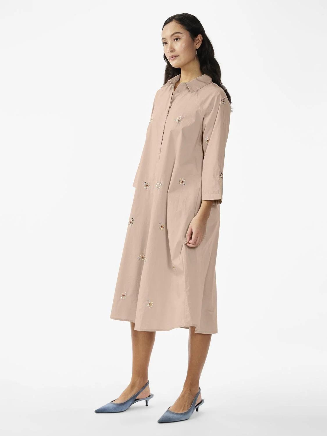 Y.A.S - YASCRYSTAL 3/4 MIDI DRESS S.... Y.A.S - YASCRYSTAL 3/4 MIDI DRESS S....