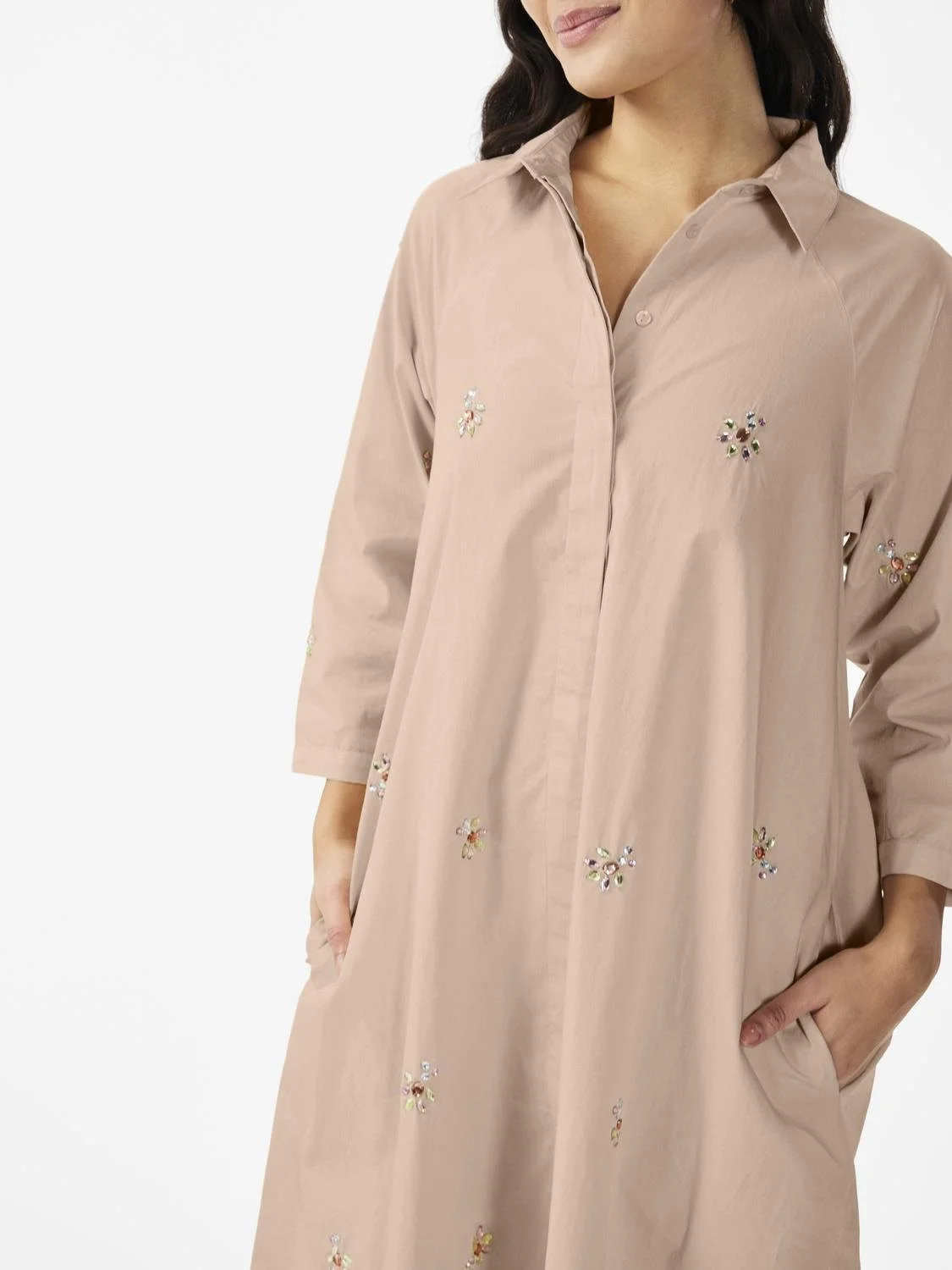 Y.A.S - YASCRYSTAL 3/4 MIDI DRESS S.... Y.A.S - YASCRYSTAL 3/4 MIDI DRESS S....