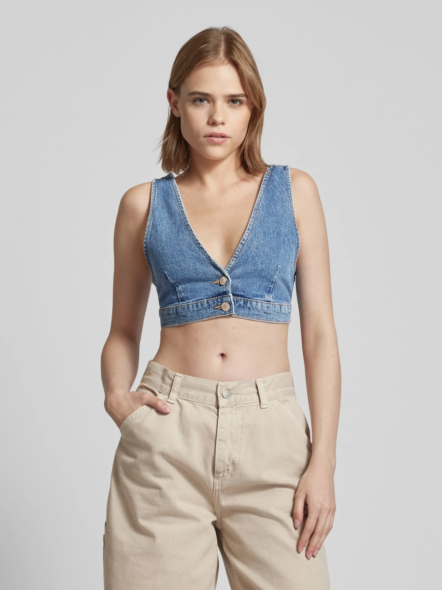 ONLY - ONLREESE DNM BRALETTE RED CRO ONLY - ONLREESE DNM BRALETTE RED CRO