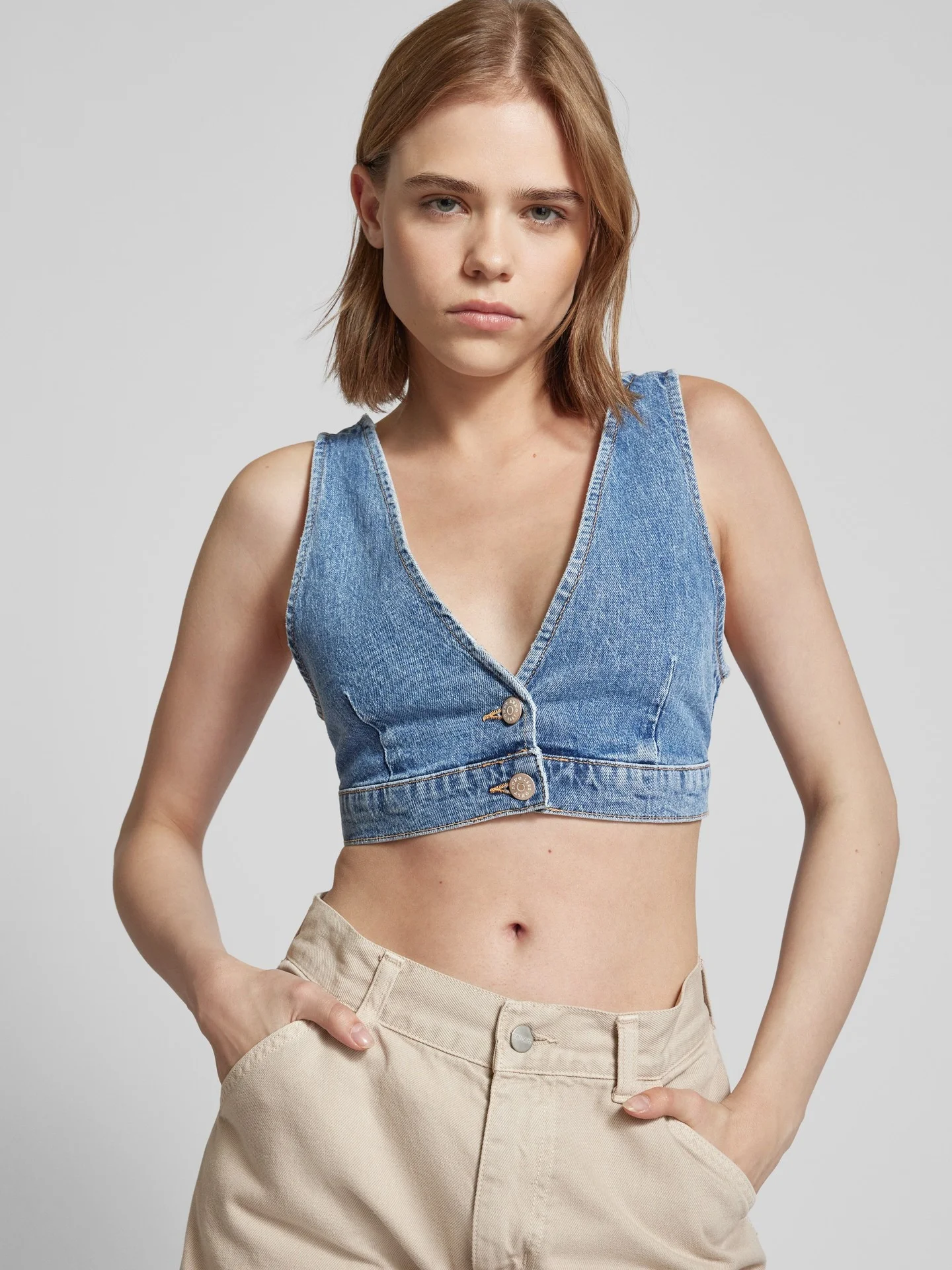 ONLY - ONLREESE DNM BRALETTE RED CRO ONLY - ONLREESE DNM BRALETTE RED CRO