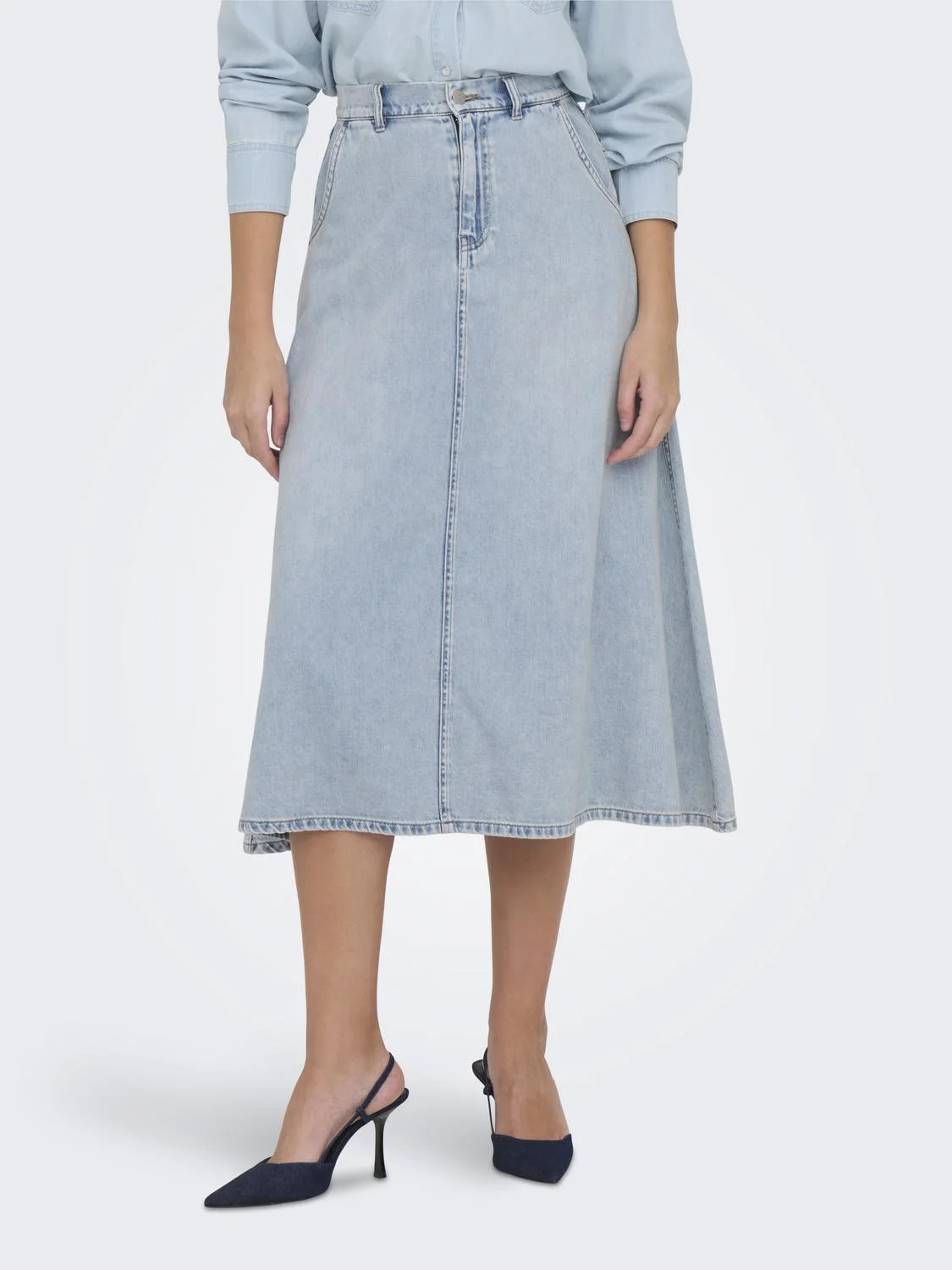 ONLY - ONLMINDY HW LOOSE DNM SKIRT ONLY - ONLMINDY HW LOOSE DNM SKIRT