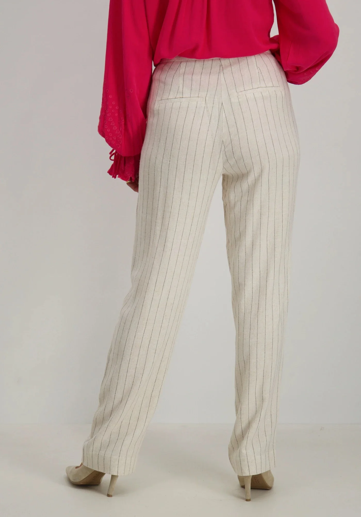 ONLY - ONLDOLA HW PINSTR LINEN BL STR... ONLY - ONLDOLA HW PINSTR LINEN BL STR...