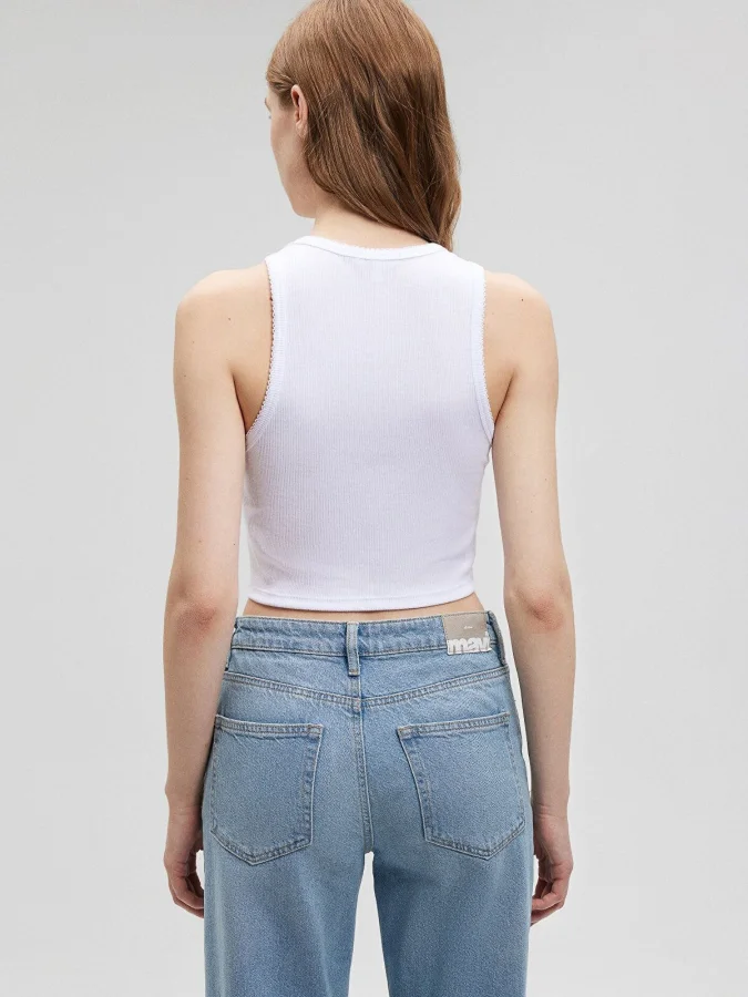 Mavi - PRINTED CROP JERSEY 2