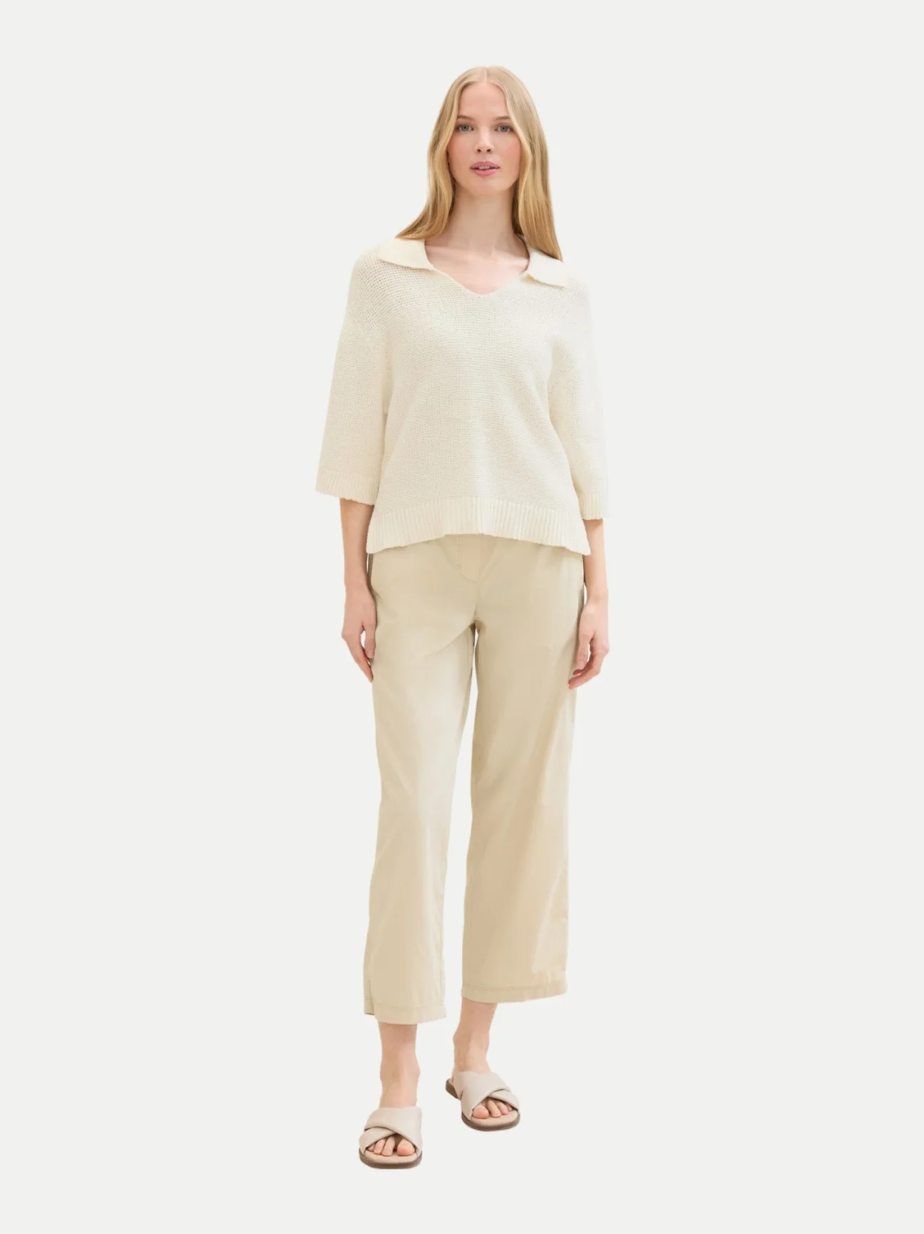 Tom Tailor - KNIT PULLOVER WITH COLLAR Tom Tailor - KNIT PULLOVER WITH COLLAR