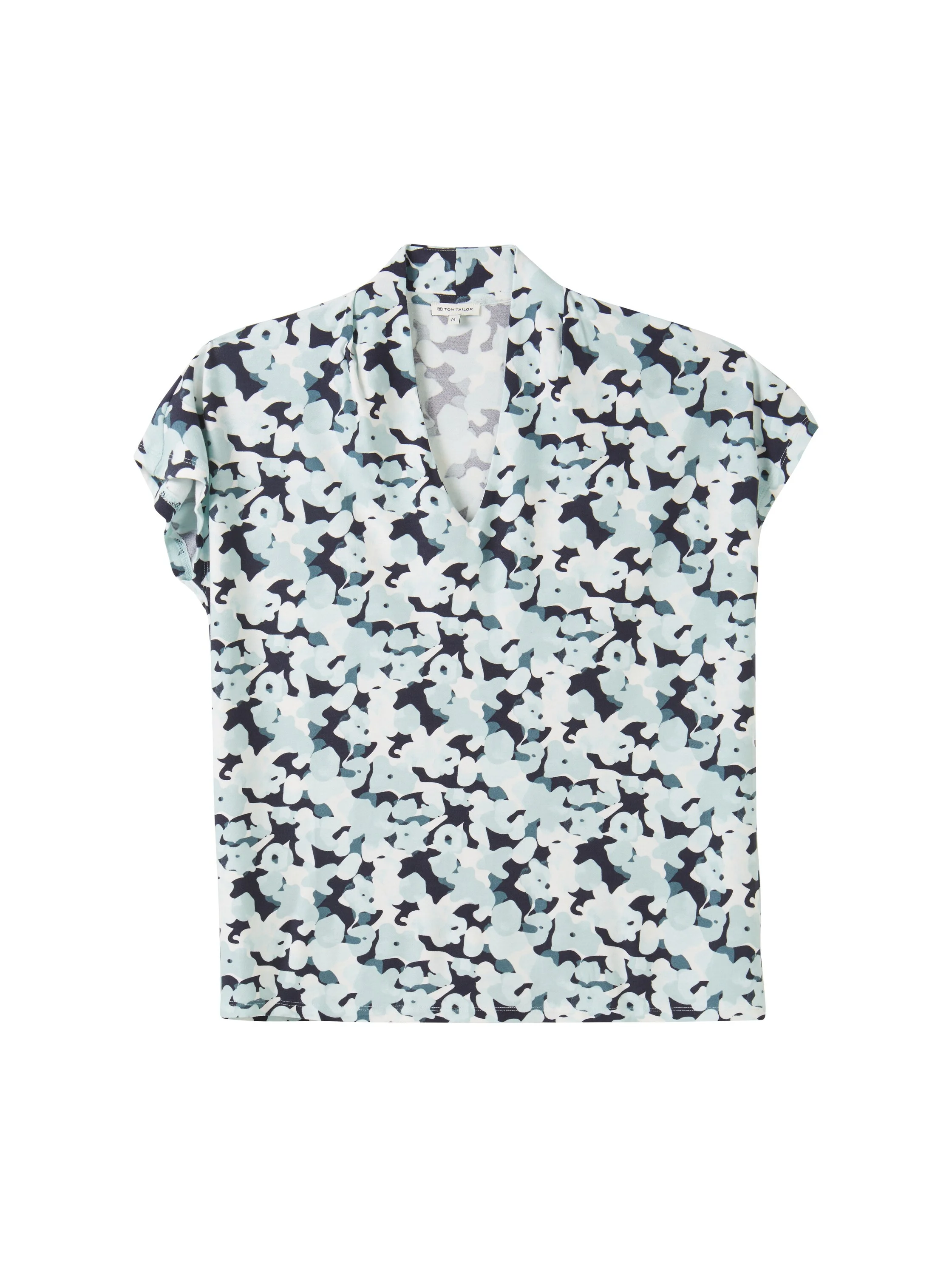 Tom Tailor - T-SHIRT CREPE V-NECK Tom Tailor - T-SHIRT CREPE V-NECK