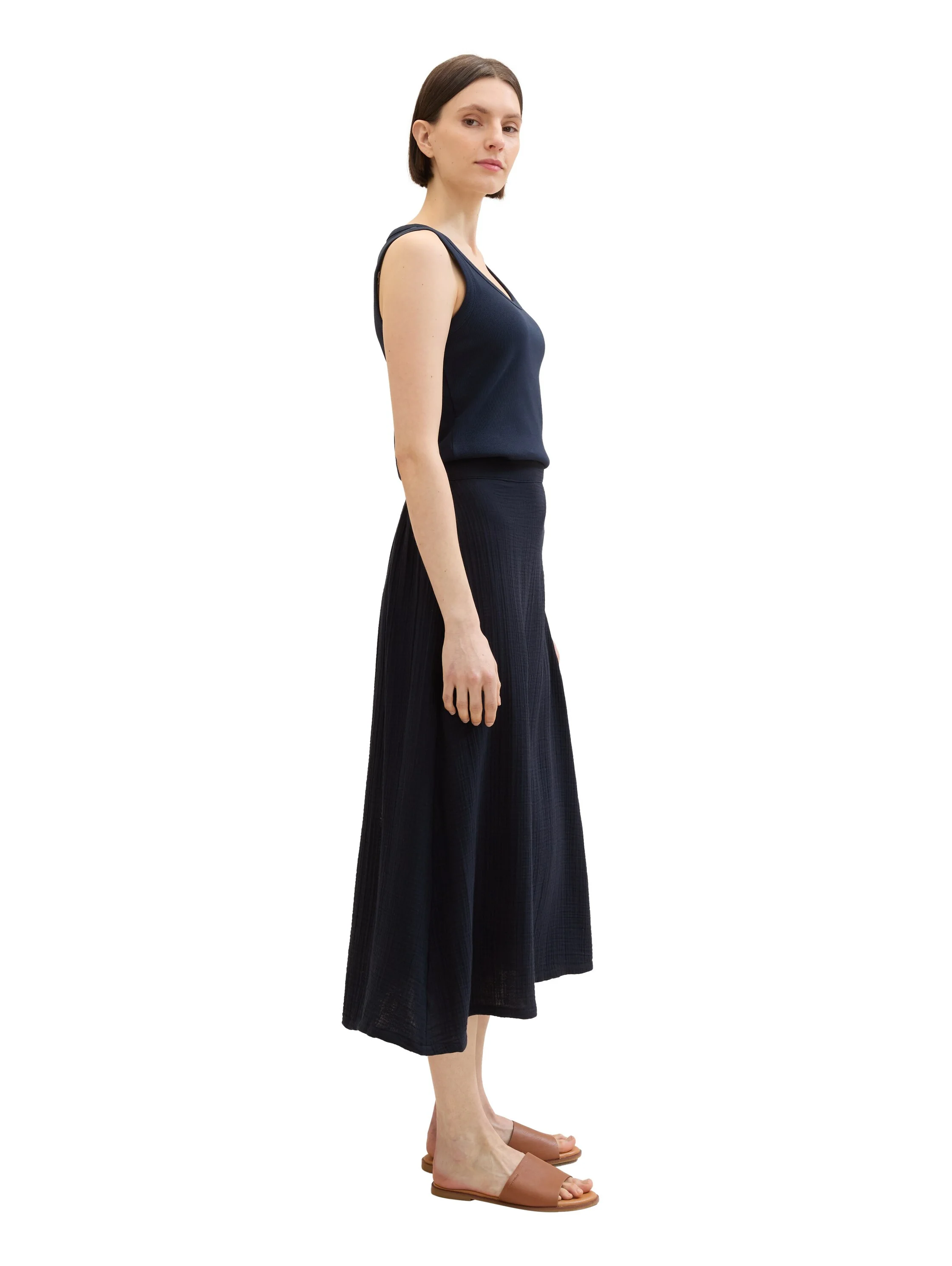 Tom Tailor - SOLID MUSSELIN SKIRT Tom Tailor - SOLID MUSSELIN SKIRT