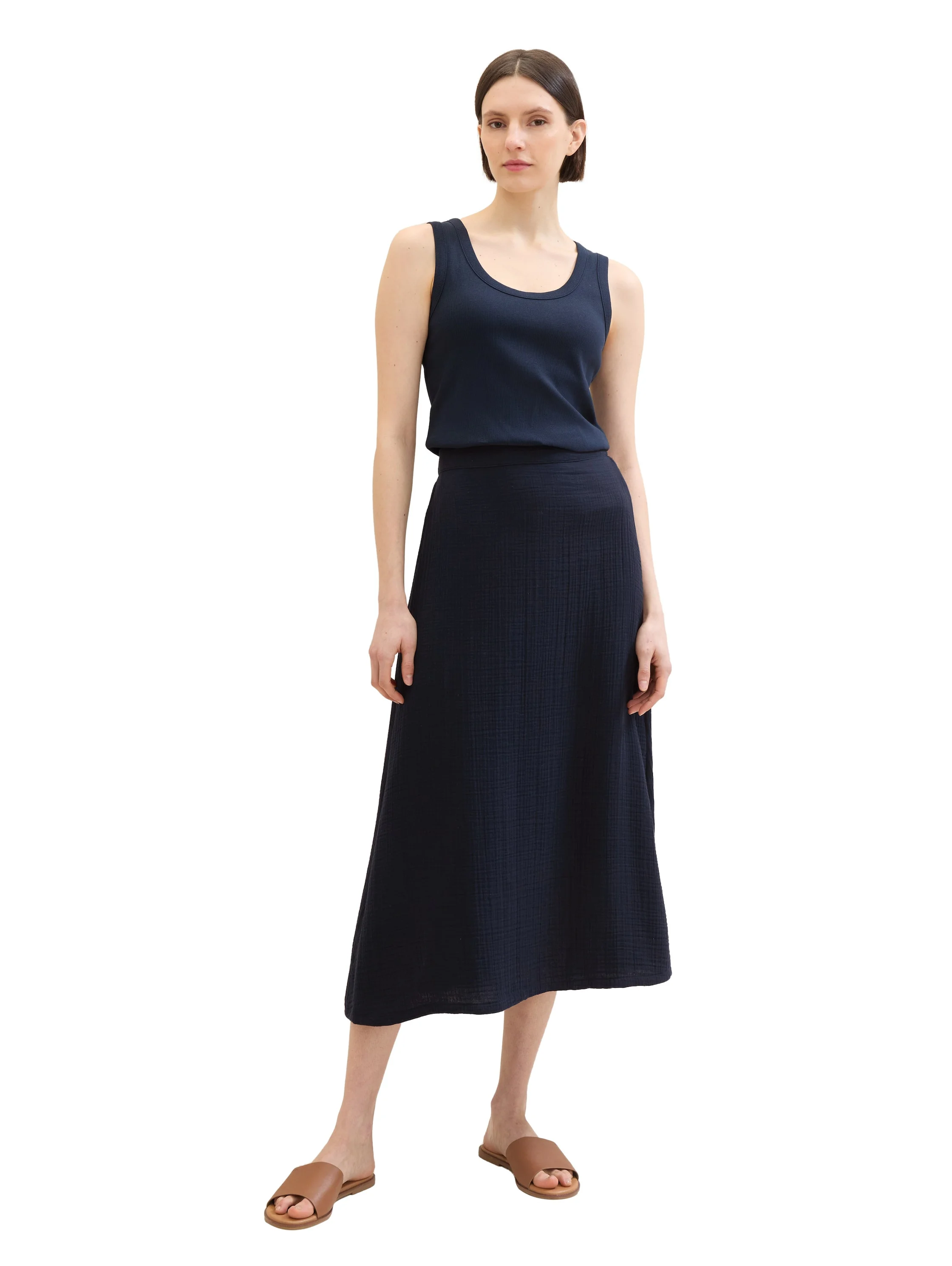 Tom Tailor - SOLID MUSSELIN SKIRT Tom Tailor - SOLID MUSSELIN SKIRT