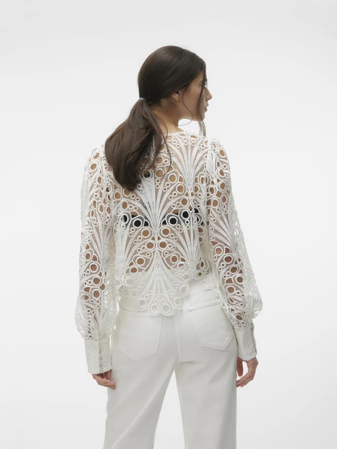 Vero Moda - VMNIKKI LACE LS... 2
