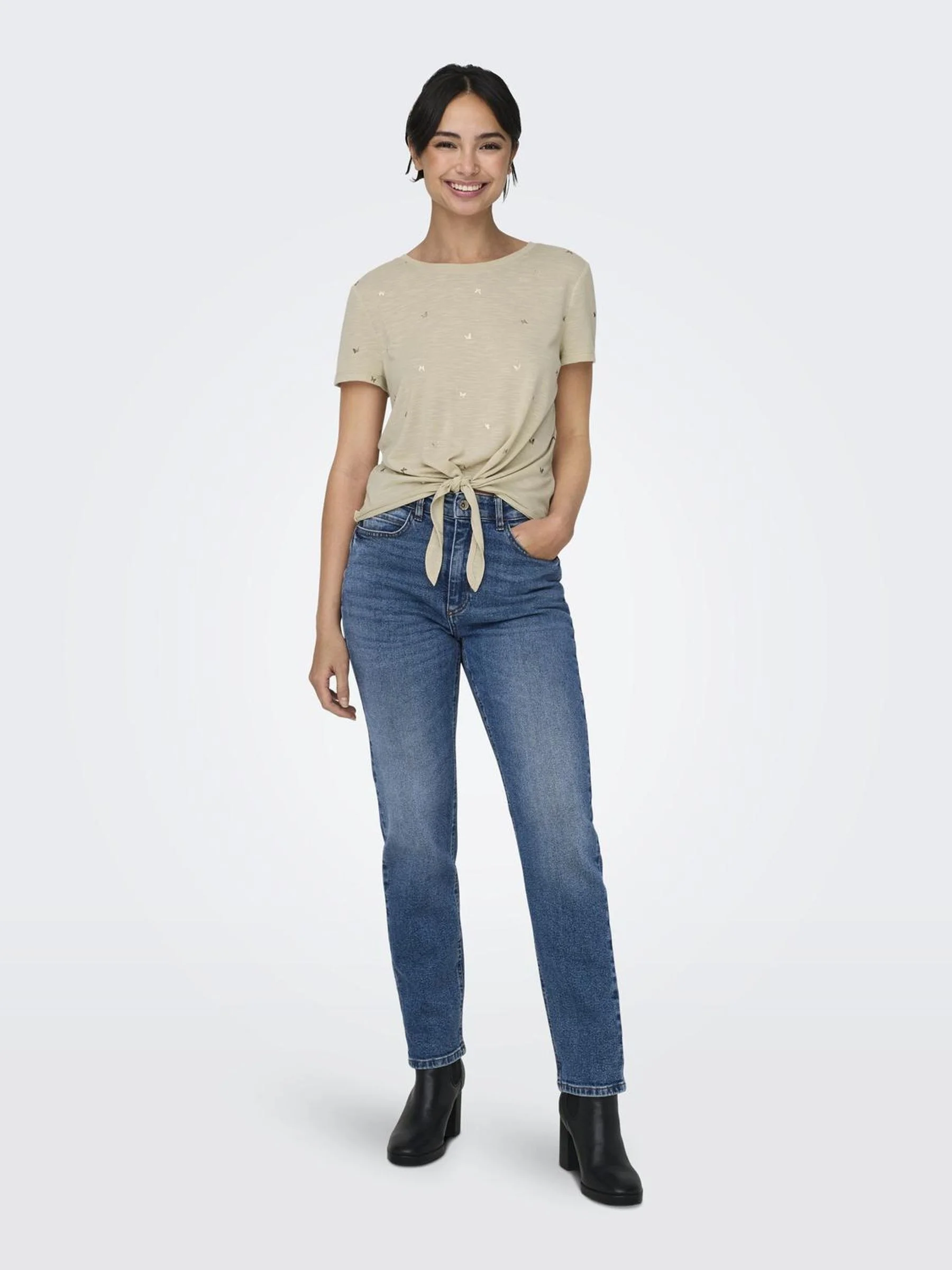 ONLY - ONLISABELLA LIFE S/S FOIL TOP... ONLY - ONLISABELLA LIFE S/S FOIL TOP...