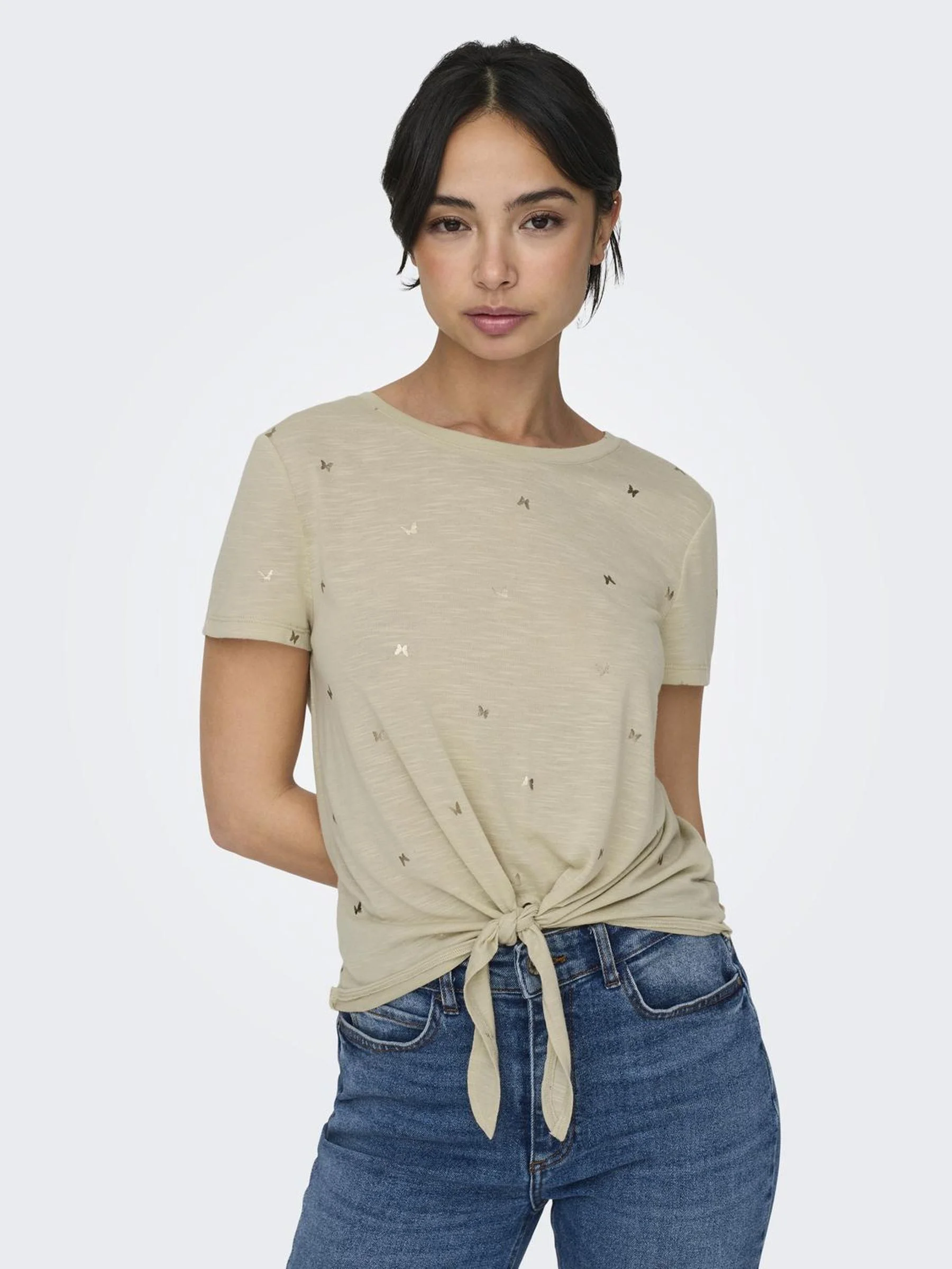 ONLY - ONLISABELLA LIFE S/S FOIL TOP... ONLY - ONLISABELLA LIFE S/S FOIL TOP...