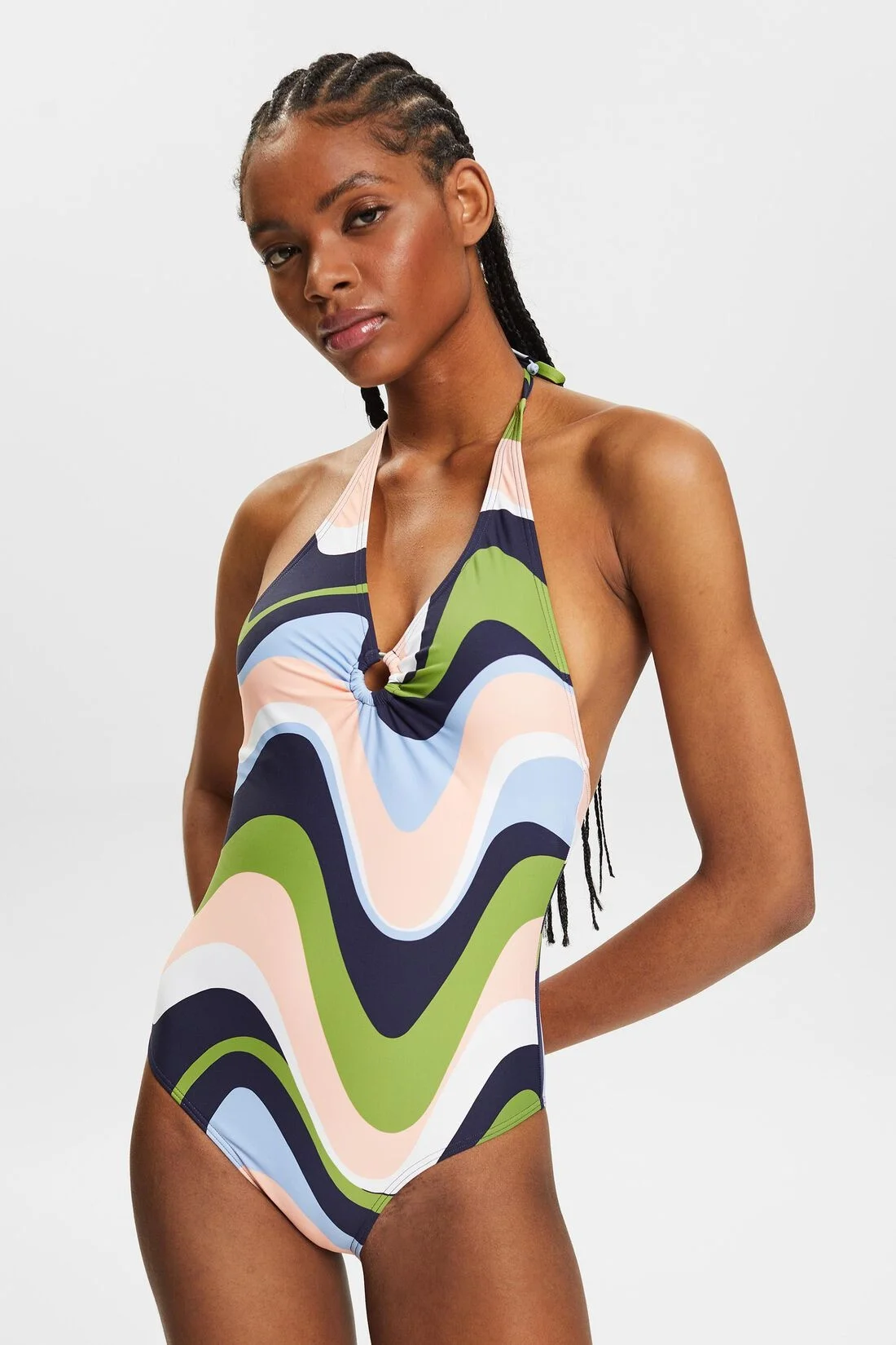 ESPRIT - Printed Halter One-Piece... ESPRIT - Printed Halter One-Piece...