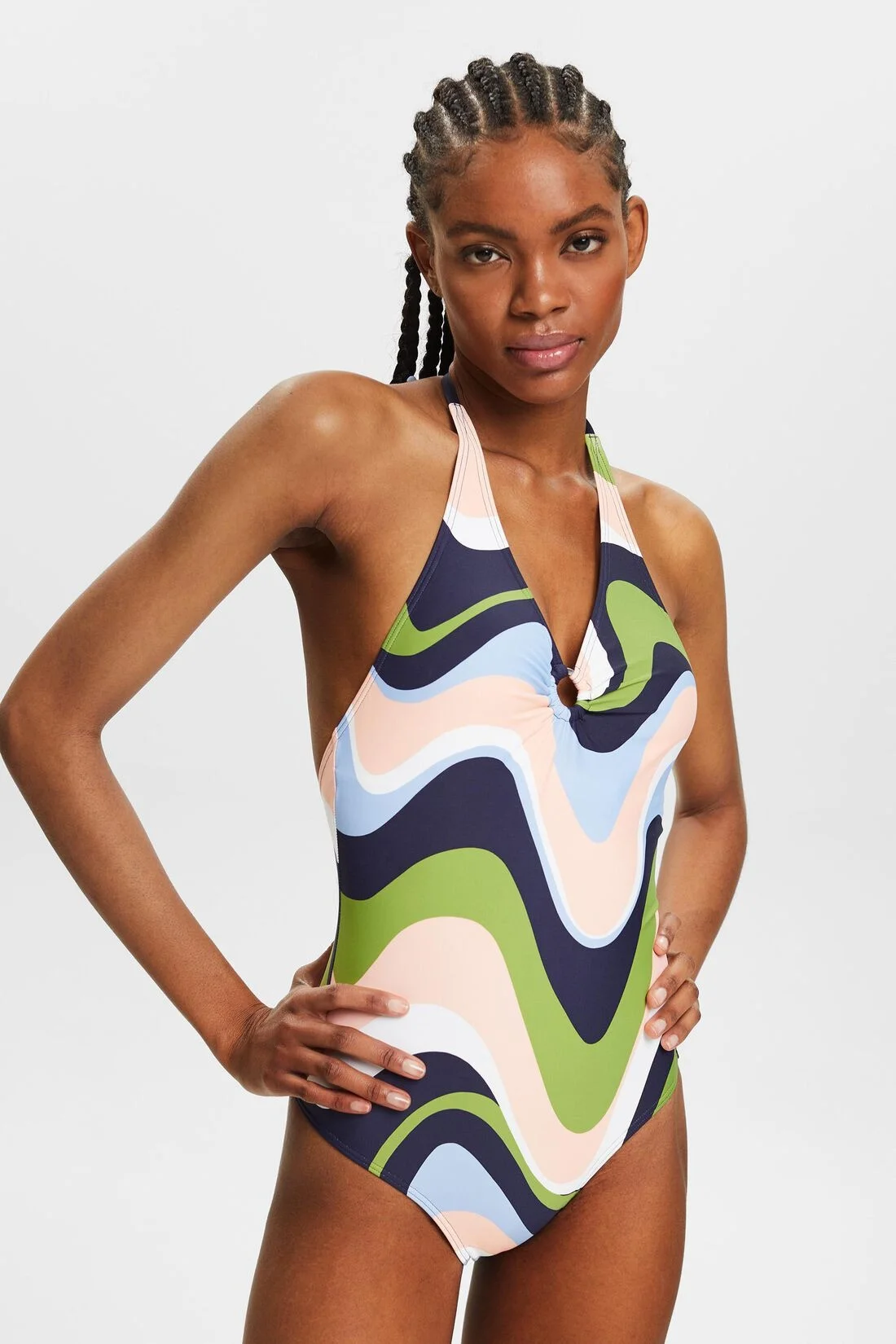 ESPRIT - Printed Halter One-Piece... ESPRIT - Printed Halter One-Piece...