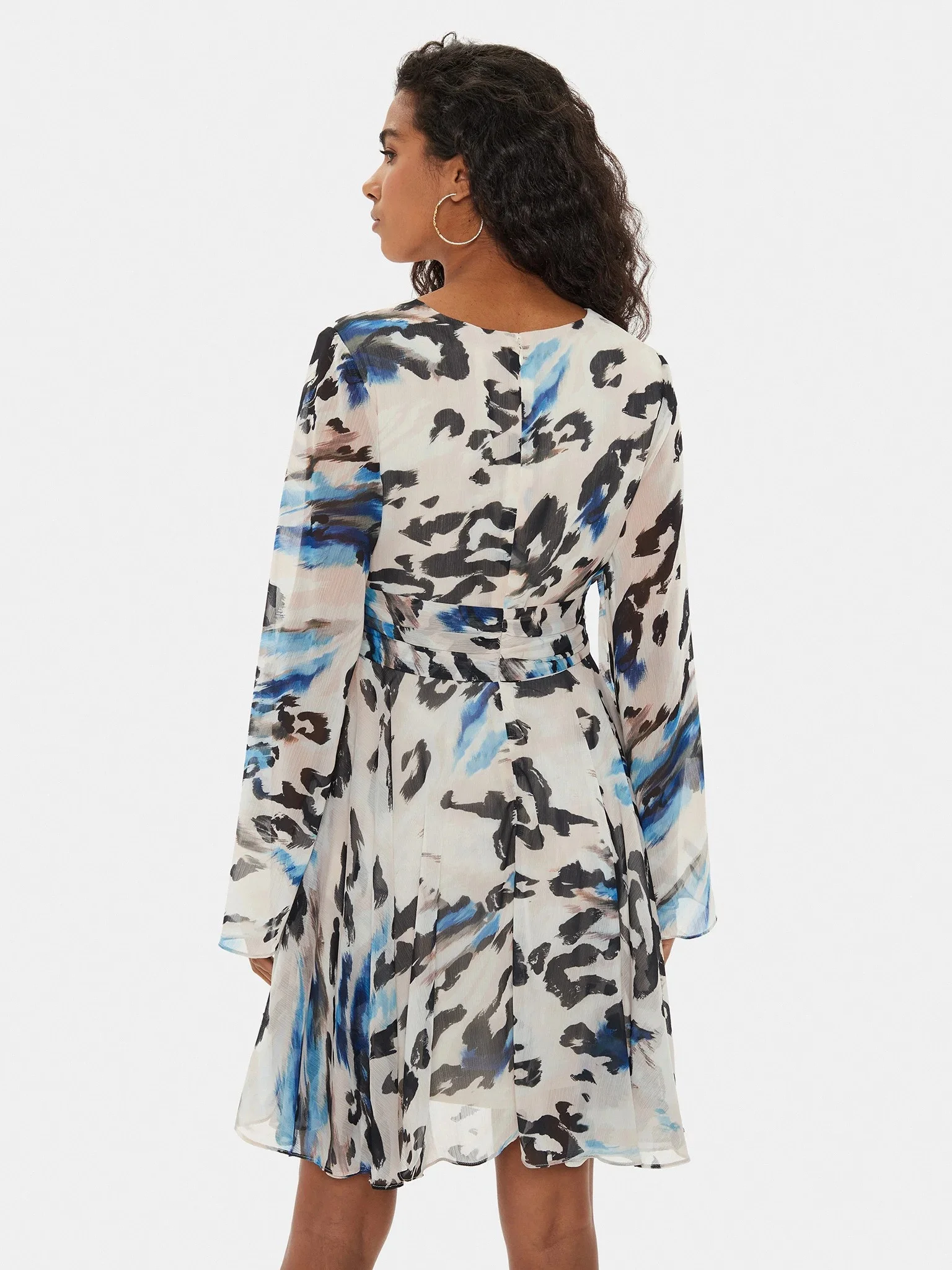 GUESS - LS LAILA MINI FLARE DRESS GUESS - LS LAILA MINI FLARE DRESS