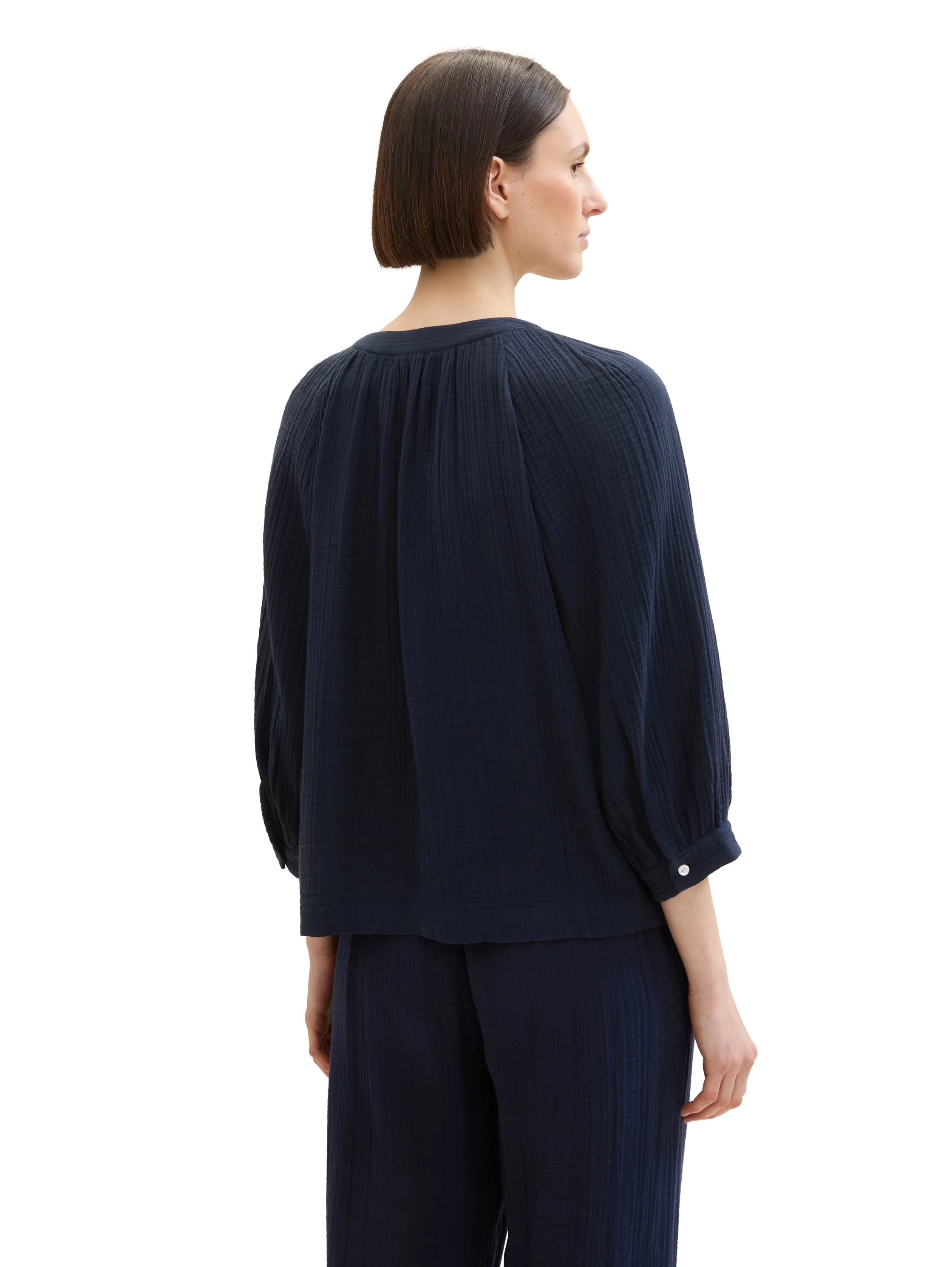 Tom Tailor - CRINKLE STRUCTURE BLOUSE Tom Tailor - CRINKLE STRUCTURE BLOUSE