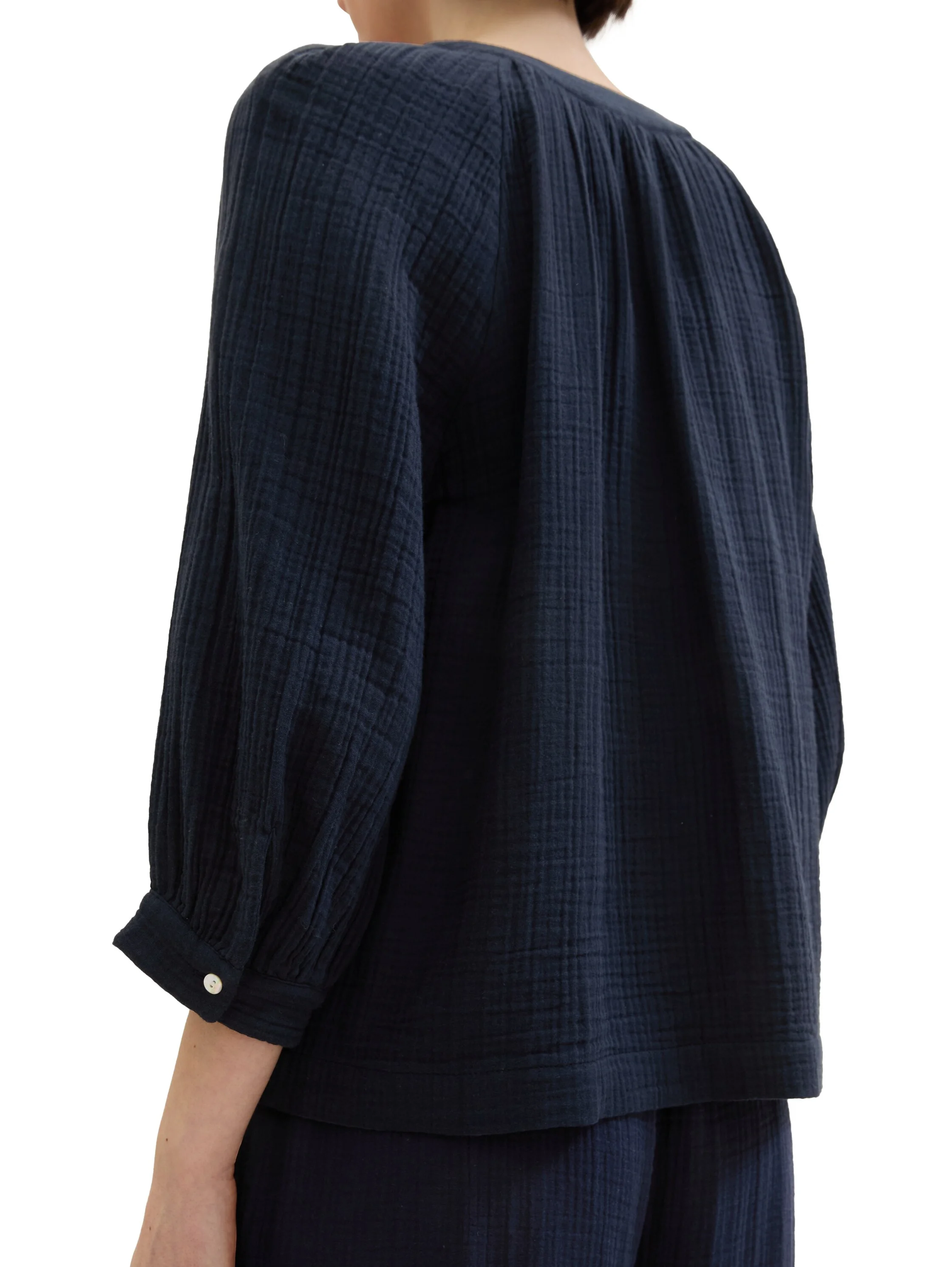 Tom Tailor - CRINKLE STRUCTURE BLOUSE Tom Tailor - CRINKLE STRUCTURE BLOUSE