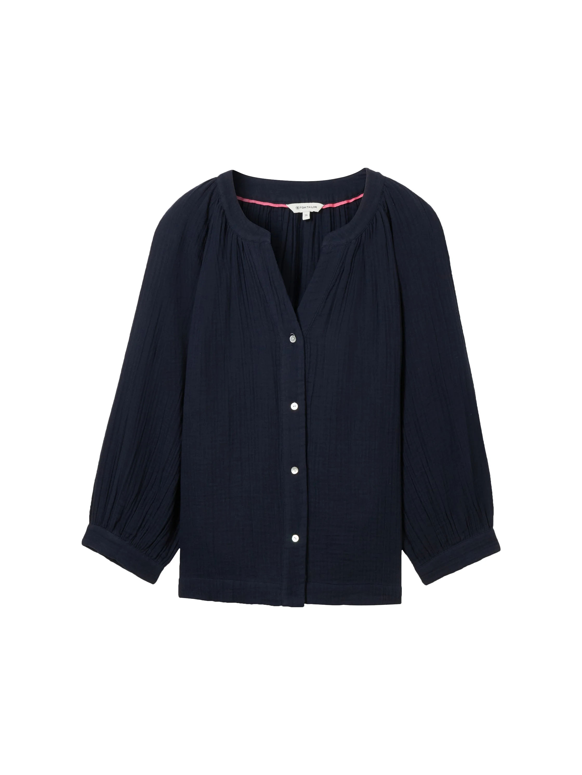 Tom Tailor - CRINKLE STRUCTURE BLOUSE Tom Tailor - CRINKLE STRUCTURE BLOUSE
