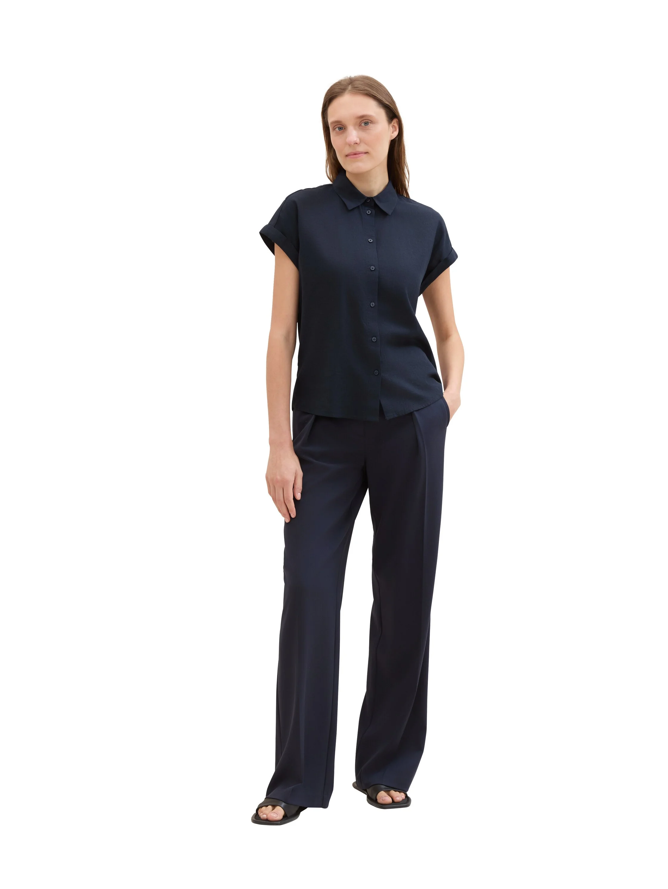 Tom Tailor - SHORTSLEEVE BLOUSE WITH... Tom Tailor - SHORTSLEEVE BLOUSE WITH...