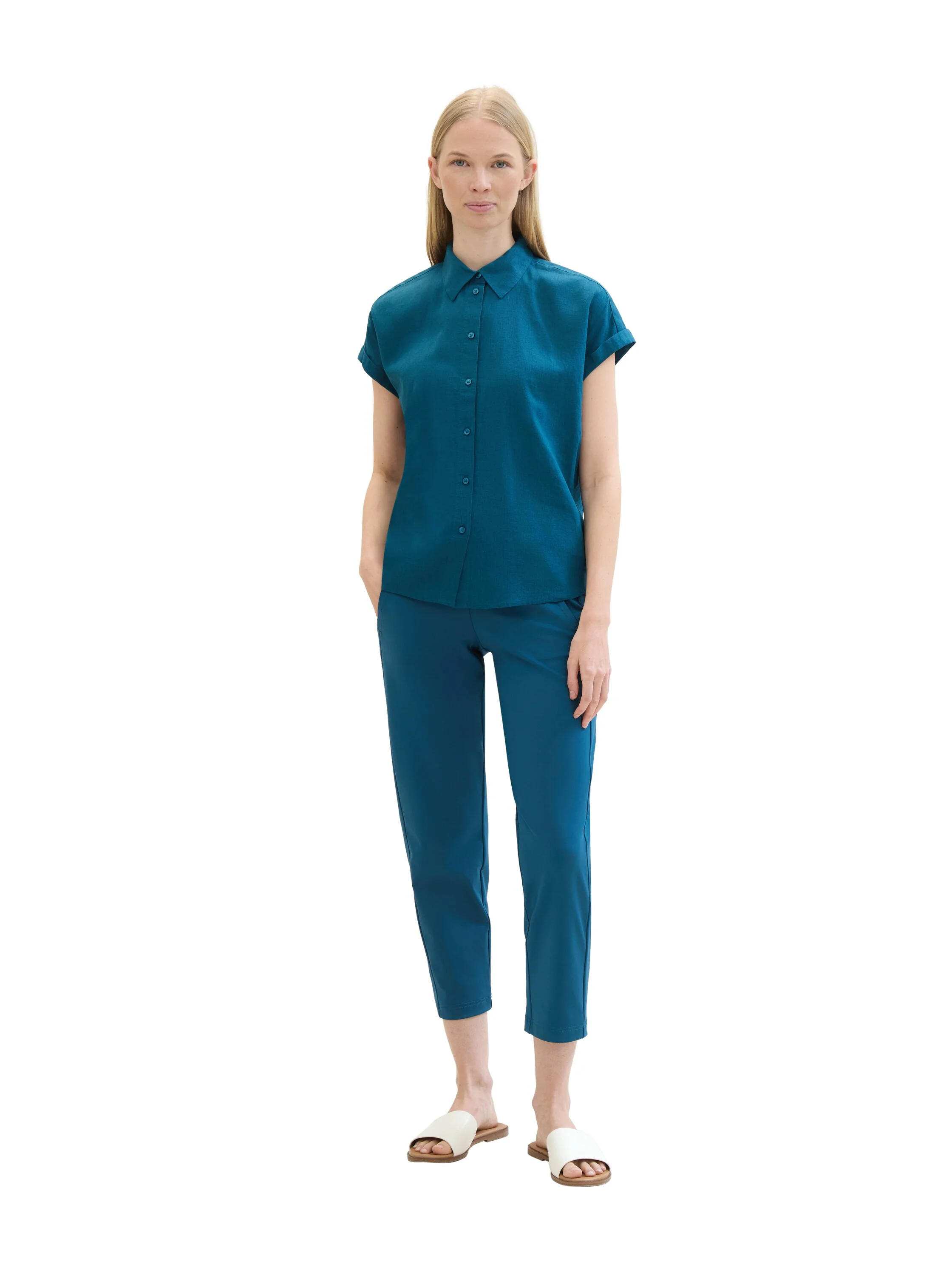 Tom Tailor - SHORTSLEEVE BLOUSE WITH... Tom Tailor - SHORTSLEEVE BLOUSE WITH...