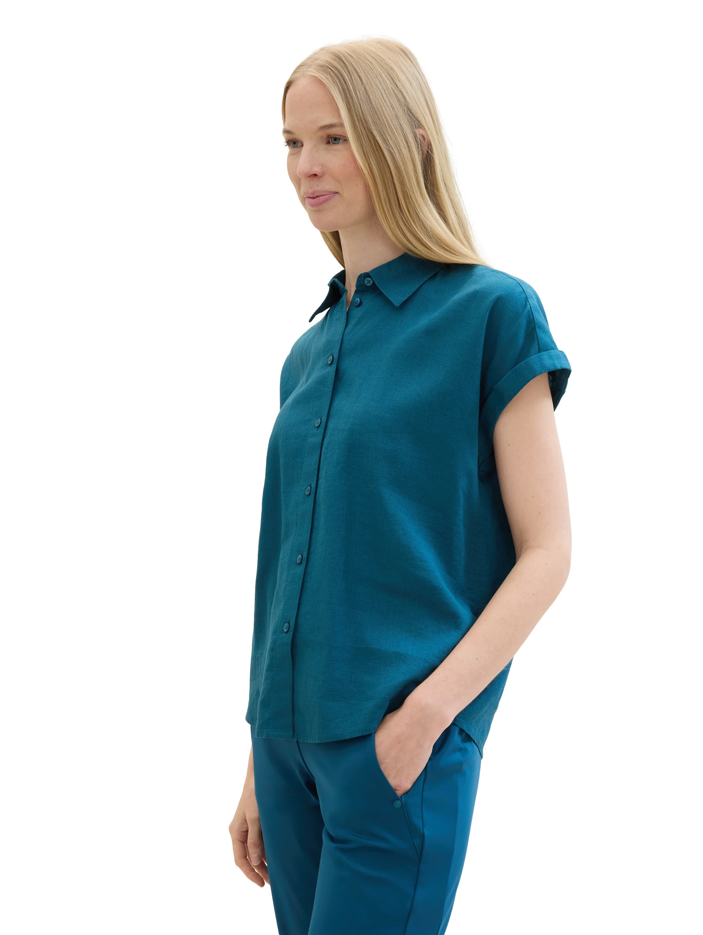 Tom Tailor - SHORTSLEEVE BLOUSE WITH... Tom Tailor - SHORTSLEEVE BLOUSE WITH...