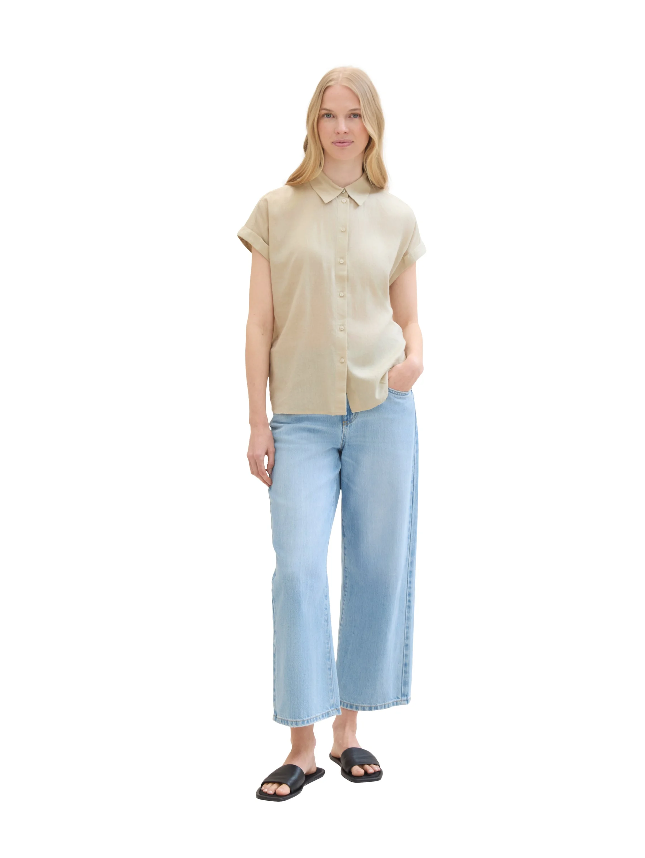 Tom Tailor - SHORTSLEEVE BLOUSE WITH... Tom Tailor - SHORTSLEEVE BLOUSE WITH...