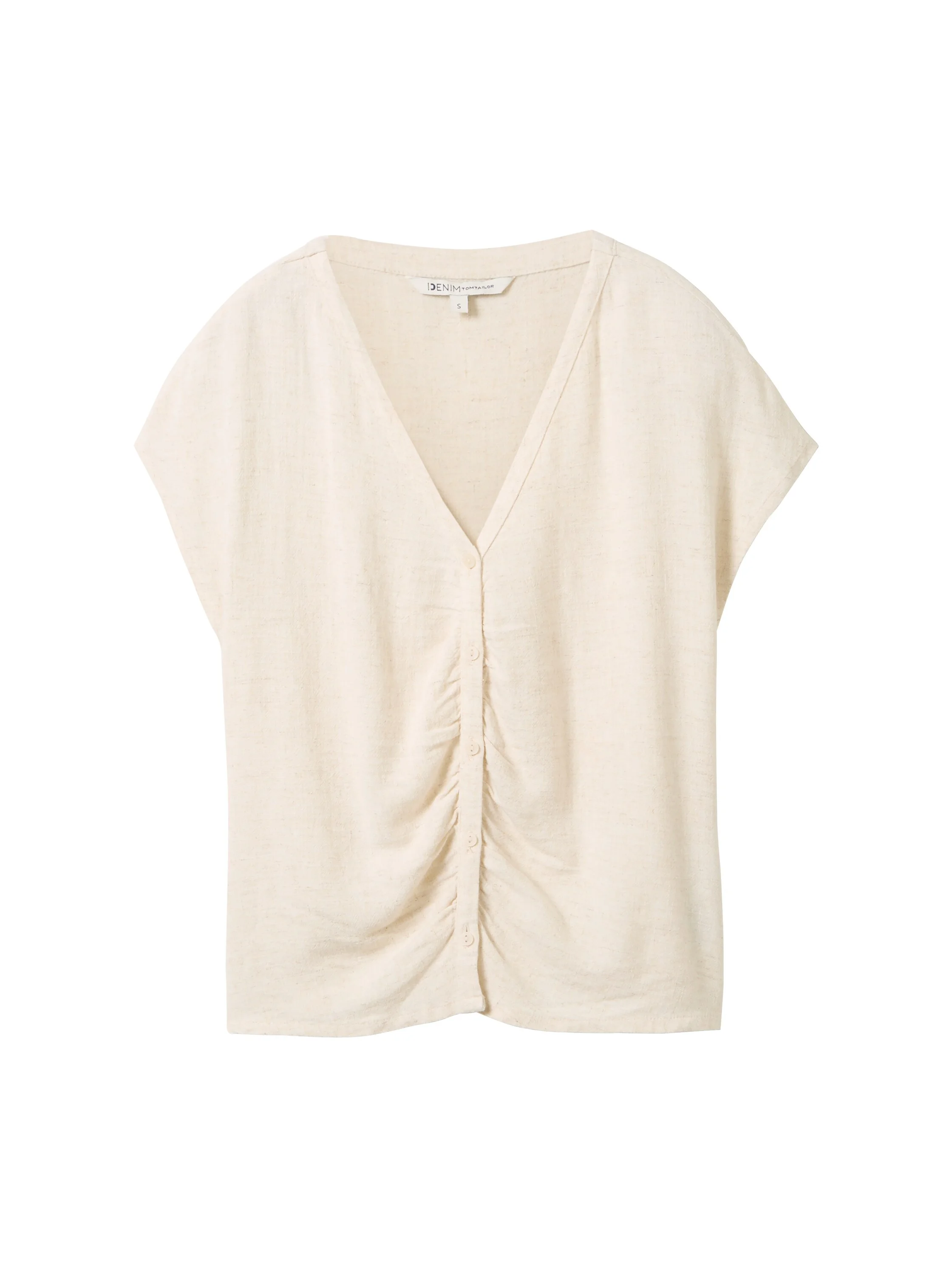 Tom Tailor - V-NECK BLOUSE WITH BUTTONS Tom Tailor - V-NECK BLOUSE WITH BUTTONS