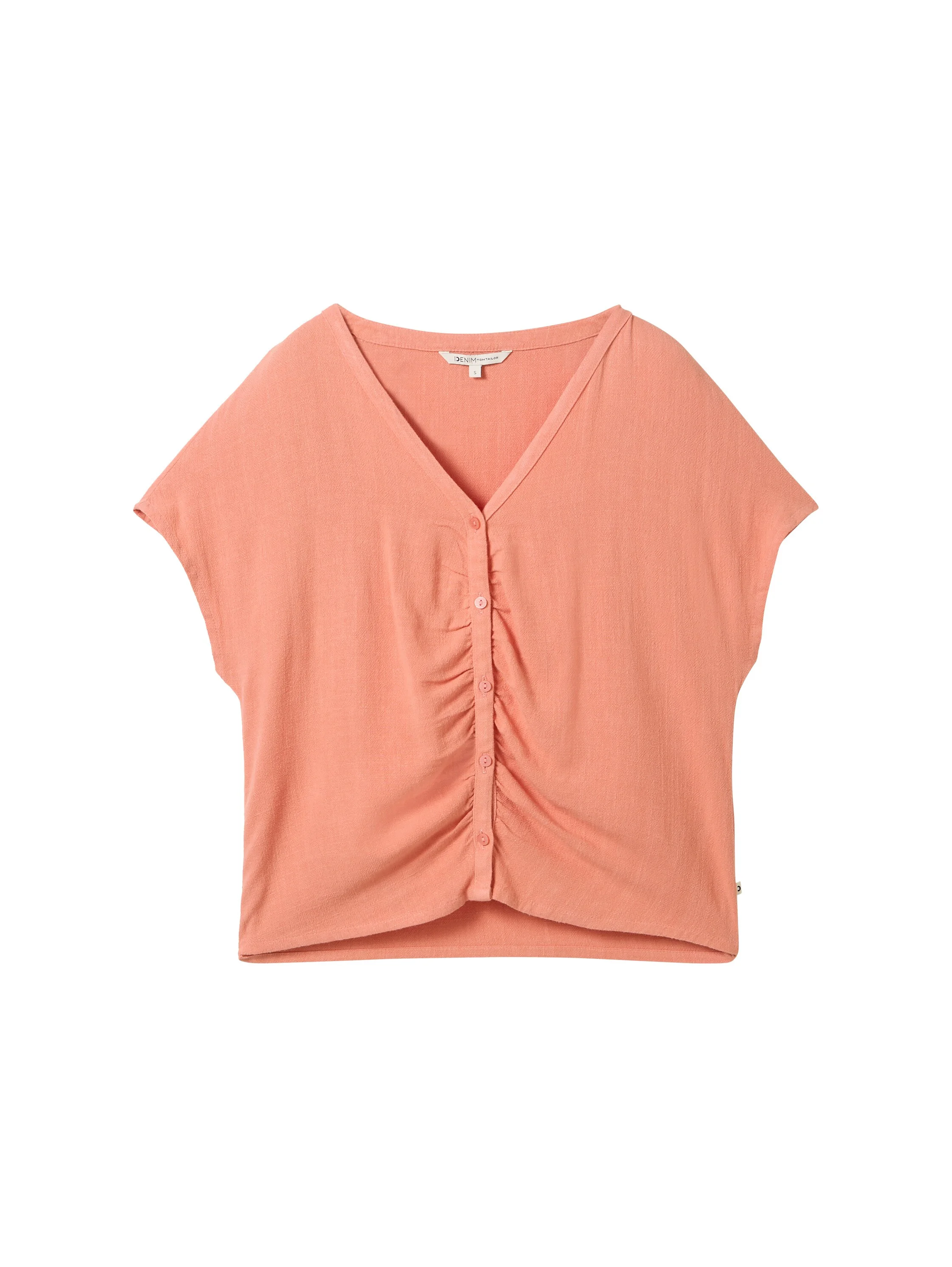 Tom Tailor - V-NECK BLOUSE WITH BUTTONS Tom Tailor - V-NECK BLOUSE WITH BUTTONS