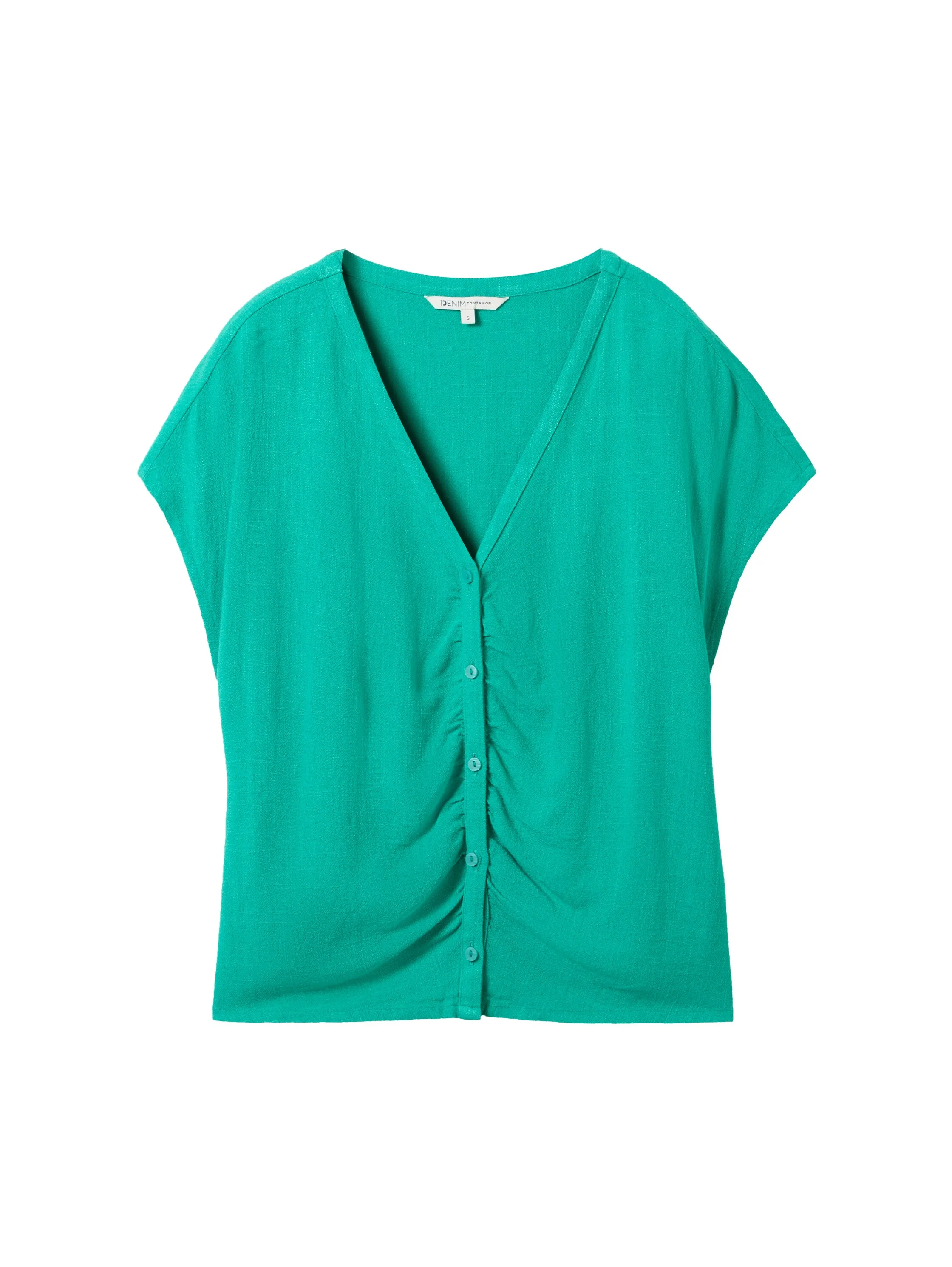 Tom Tailor - V-NECK BLOUSE WITH BUTTONS Tom Tailor - V-NECK BLOUSE WITH BUTTONS