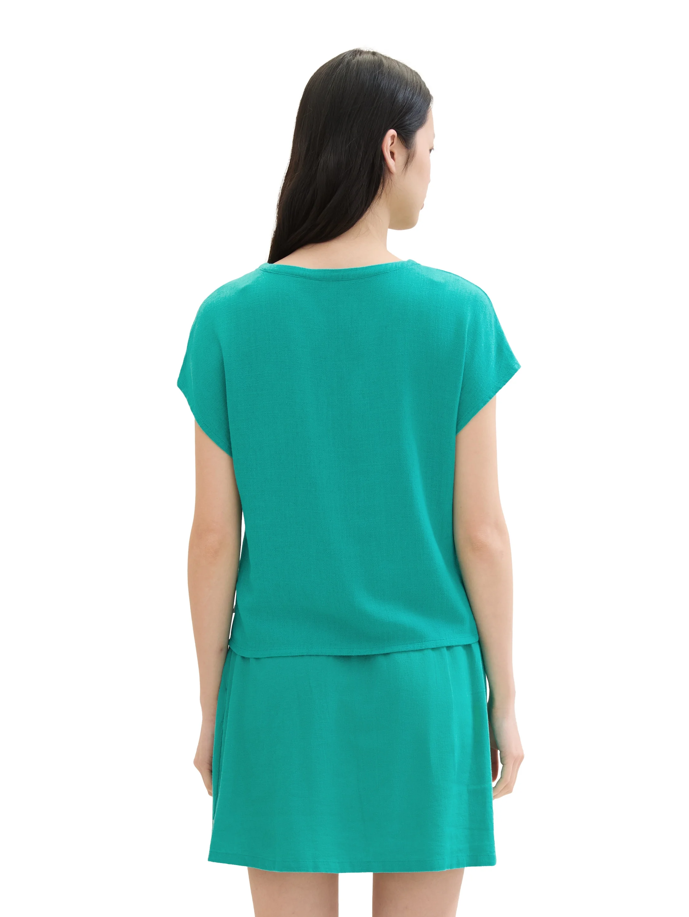 Tom Tailor - V-NECK BLOUSE WITH BUTTONS Tom Tailor - V-NECK BLOUSE WITH BUTTONS